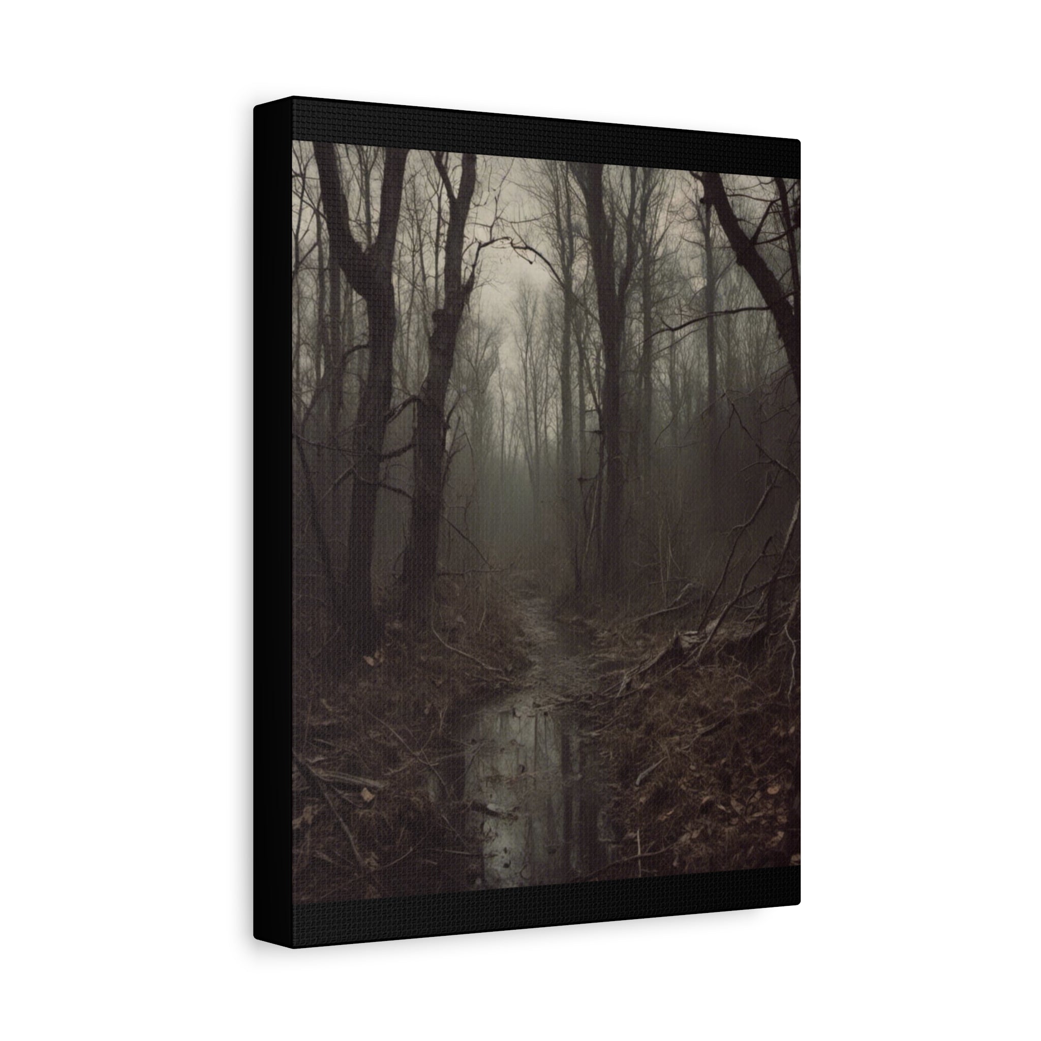 Misty Forest Canvas Art, Wall Decor for Nature Lovers, Rustic Home Decor, Perfect Gift for Housewarming, Bohemian Decor