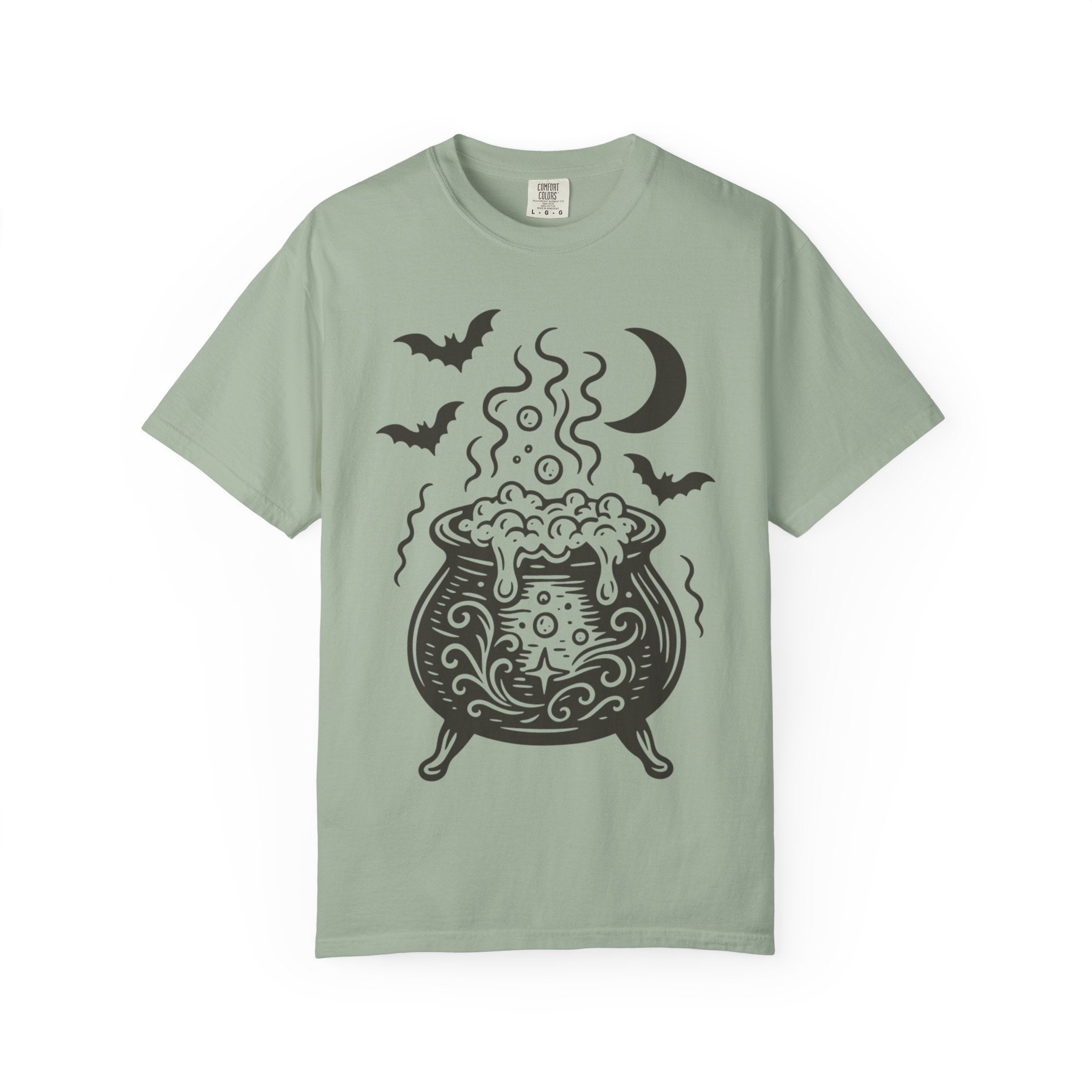 Halloween Cauldron T-shirt, Unisex Spooky Shirt, Witchy Apparel, Fall Festive Tee, Costume Party Top, Gift for Halloween Lovers