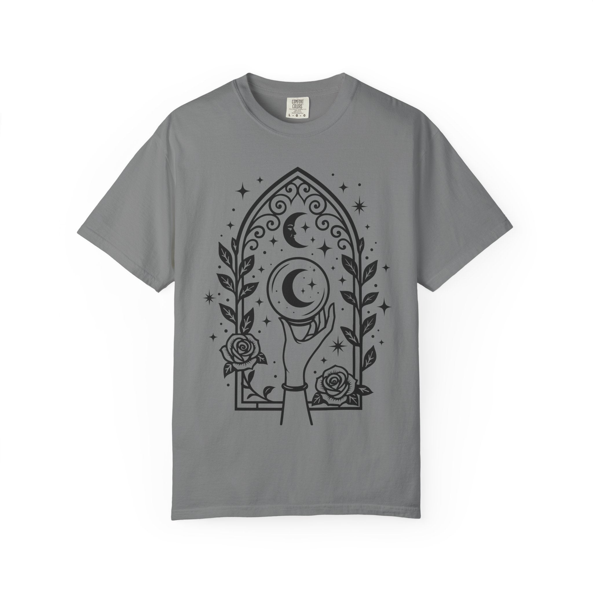 Gothic Arch Unisex T-Shirt | Celestial Graphic Tee, Gift for Astrology Lovers, Handmade Apparel for Everyday Wear, Spiritual Vibes