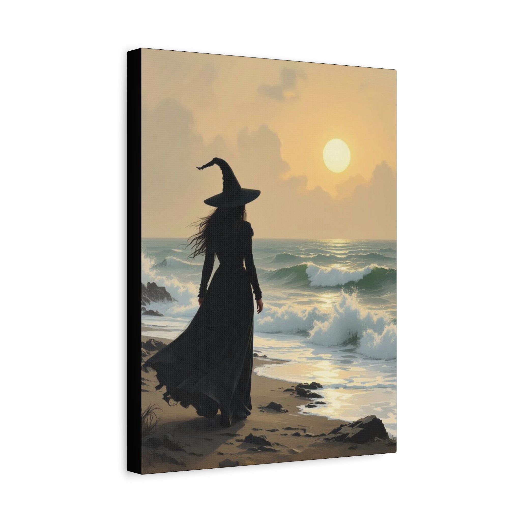 Sea Witch Canvas Art, Enchanting Decor, Magical Home, Halloween Gift, Witchy Wall Art, Witch Aesthetic