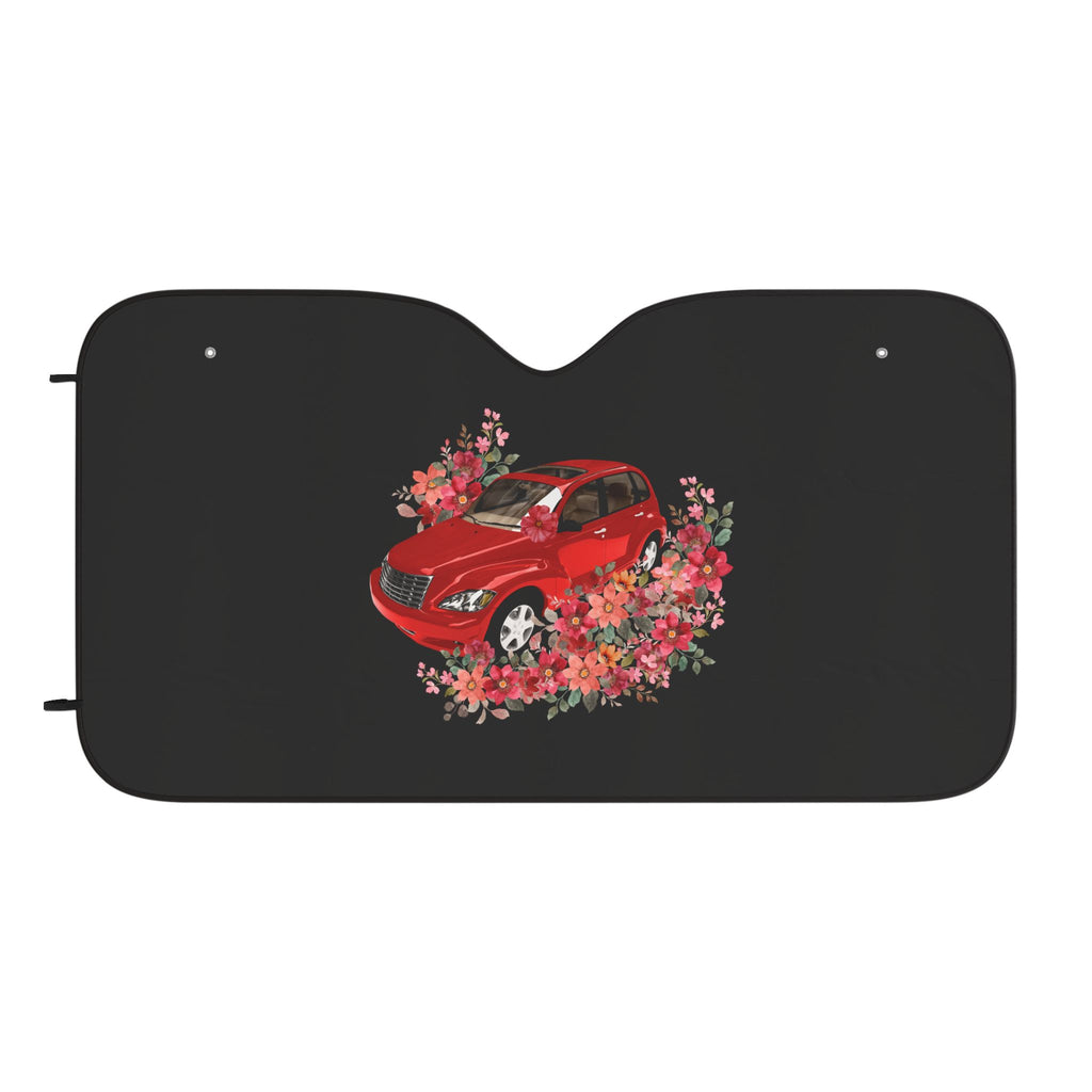 Stylish PT Cruiser Sun Shades with Floral Design, UV Protection, Auto Accessories Gift for Summer, Car Interior Décor