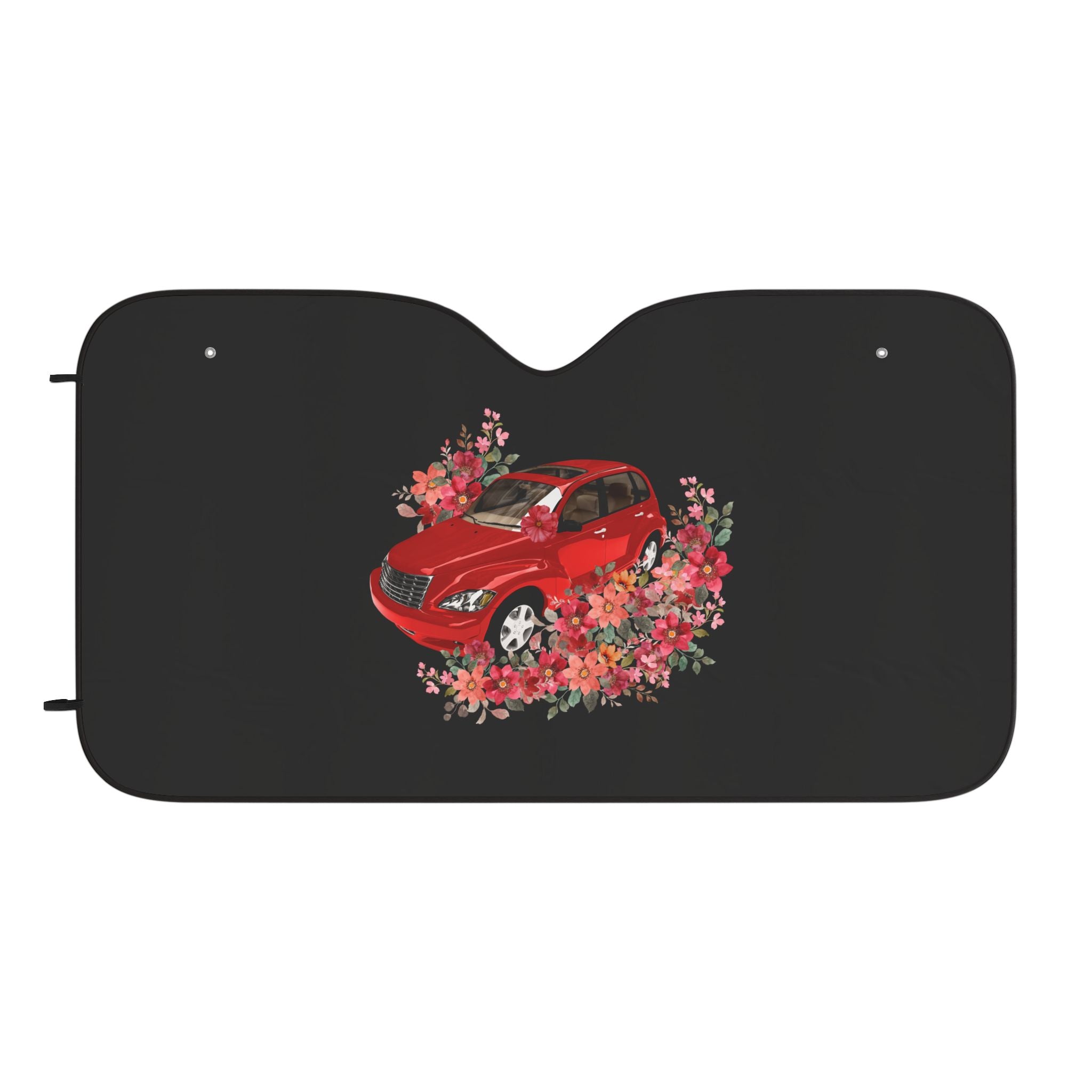 Stylish PT Cruiser Sun Shades with Floral Design, UV Protection, Auto Accessories Gift for Summer, Car Interior Décor