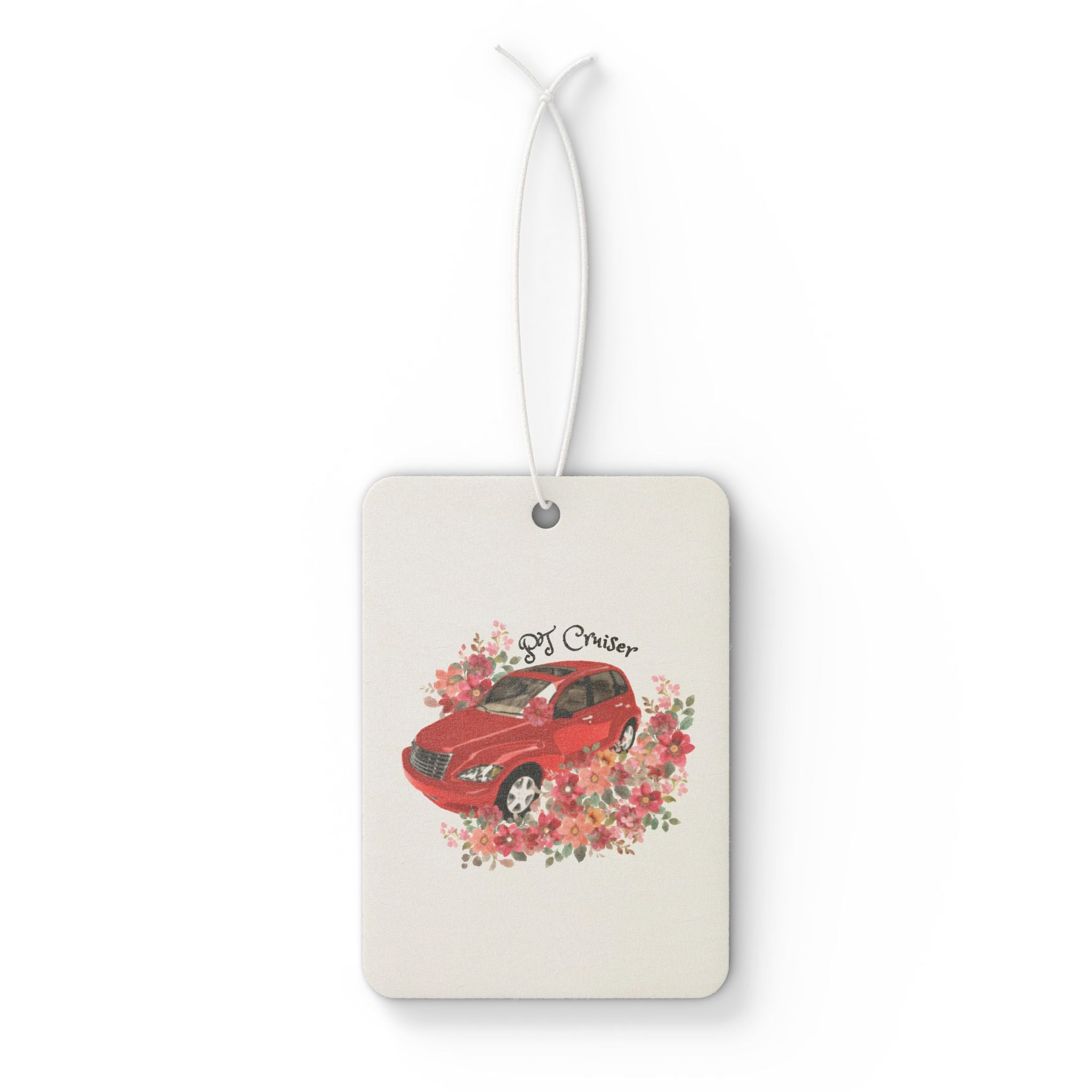 PT Cruiser Air Freshener, Cute Scented Tag, Vehicle Gift, Auto Decor, Mother's Day, Road Trip Accessory, Flower Design