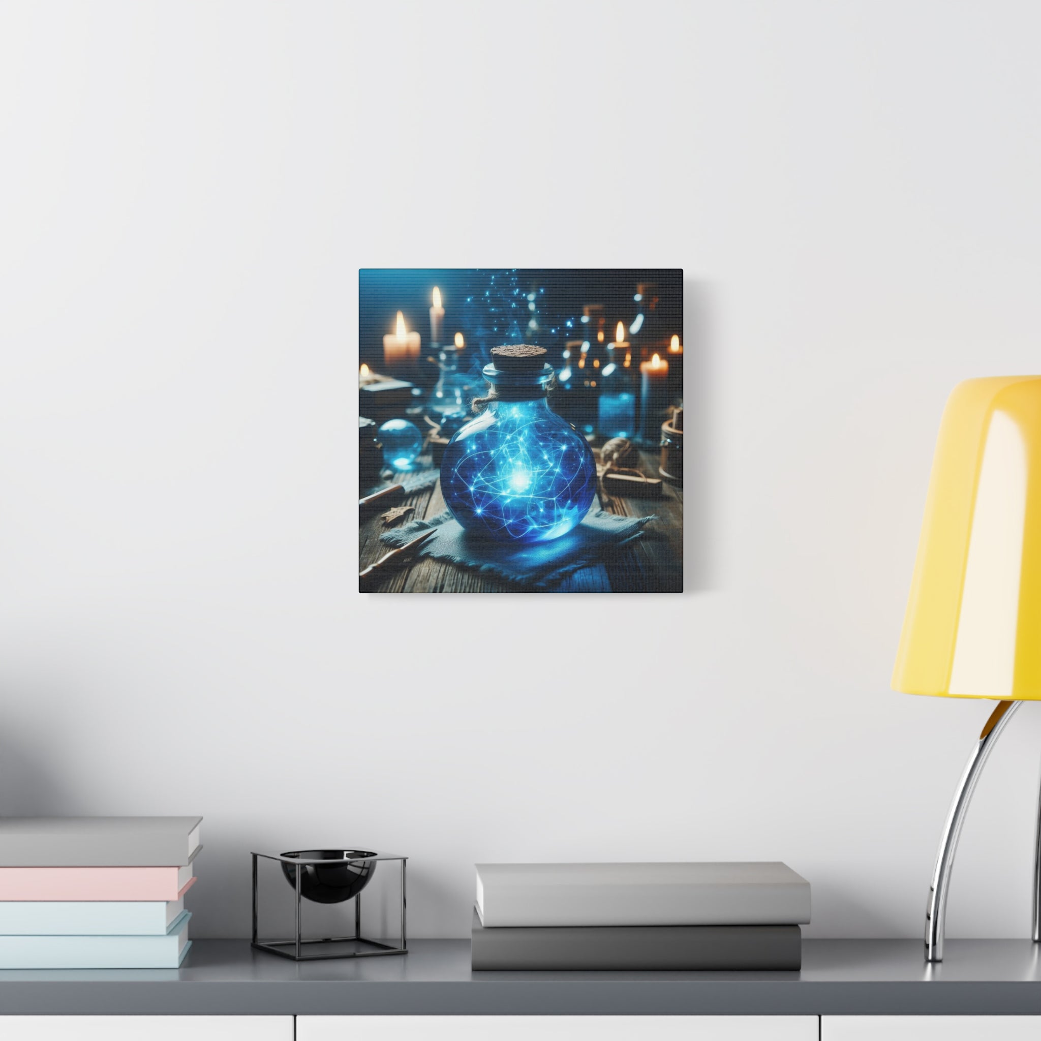 Magical Potion Canvas Art, Fantasy Wall Decor, Enchanted Gift, Mystic Home Decor, Celestial Art Print, Witchy Aesthetic