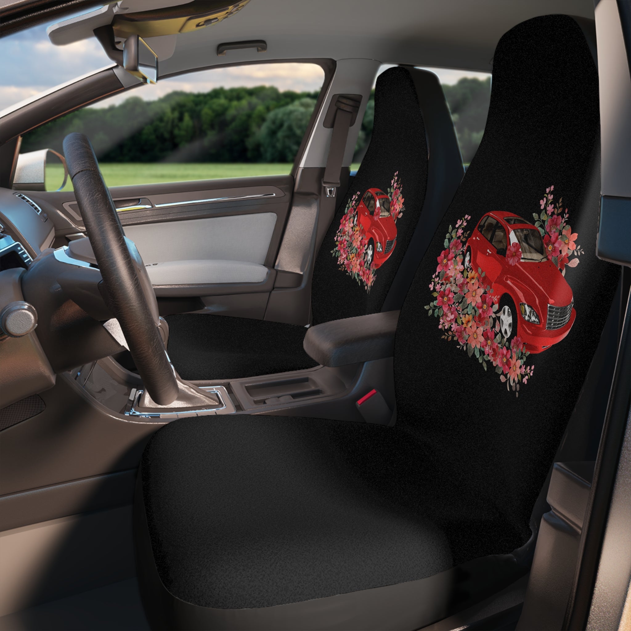 PT Cruiser Seat Covers for a Cozy Drive, Car Accessories, Floral Design, Vehicle Decor, Gift for Car Lovers