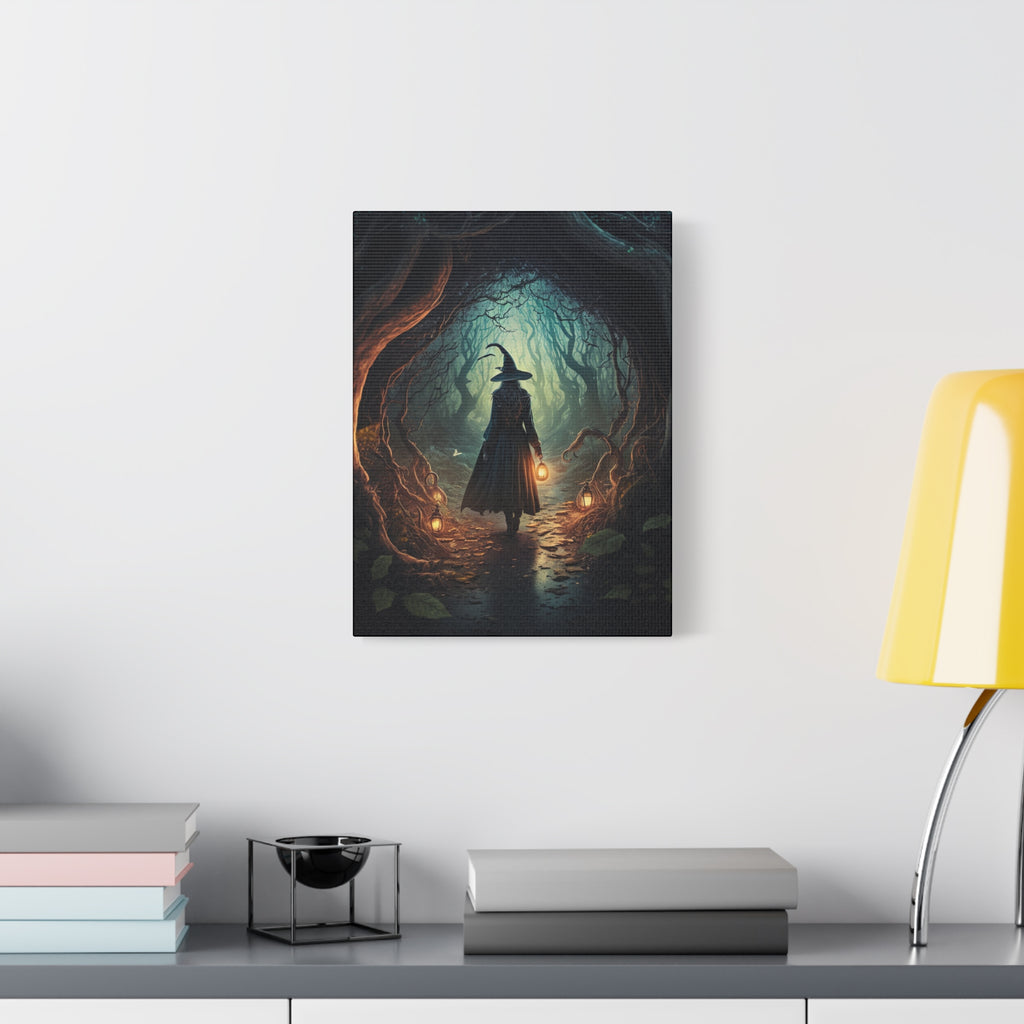 The Holler Canvas Art Print, Wall Decor, Halloween Home Decoration, Witchy Decor, Bohemian Wall Art, Unique Gift for Witches