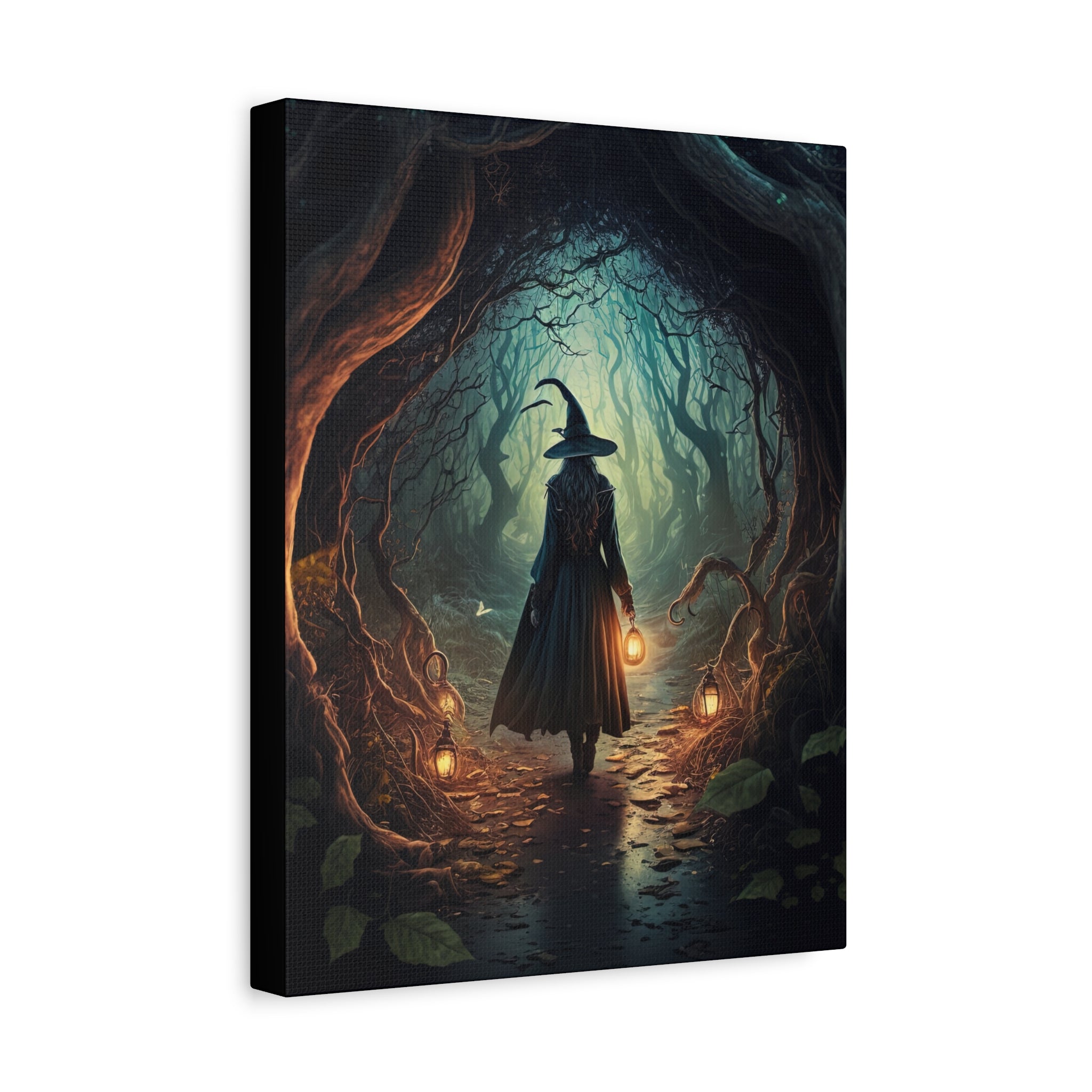 The Holler Canvas Art Print, Wall Decor, Halloween Home Decoration, Witchy Decor, Bohemian Wall Art, Unique Gift for Witches