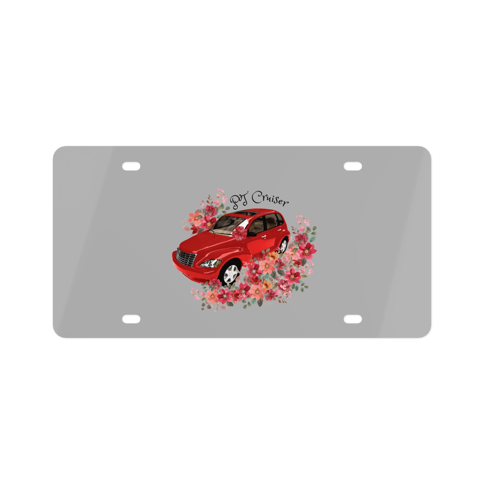 PT Cruiser License Plate, Custom Car Decor, Personalized Auto Accessory, Unique Gift for Car Enthusiasts, Red Cruiser Design