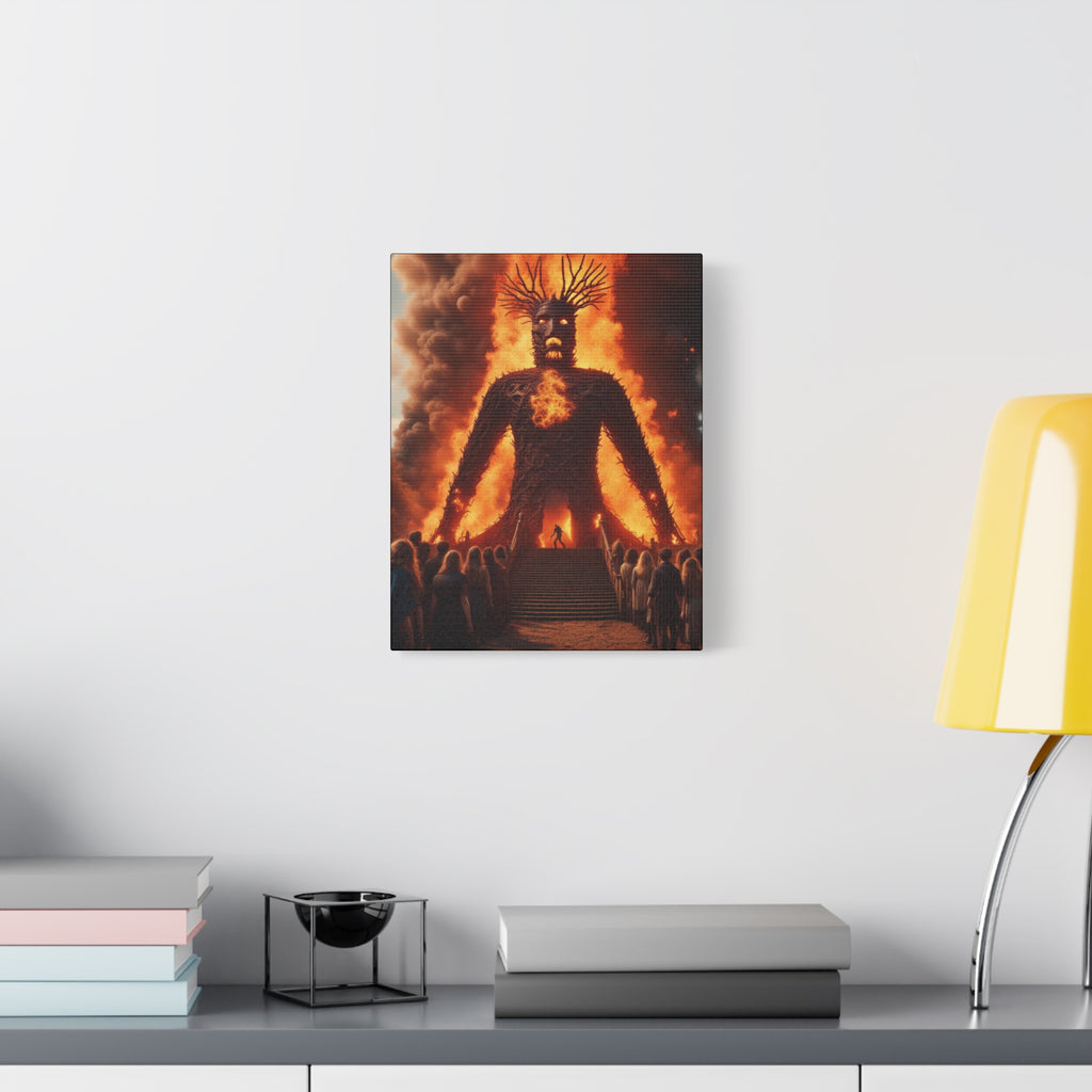 The Wicker Man Canvas Wall Art, Bohemian Decor, Gothic Art Print, Unique Home Decoration, Modern Art for Living Room