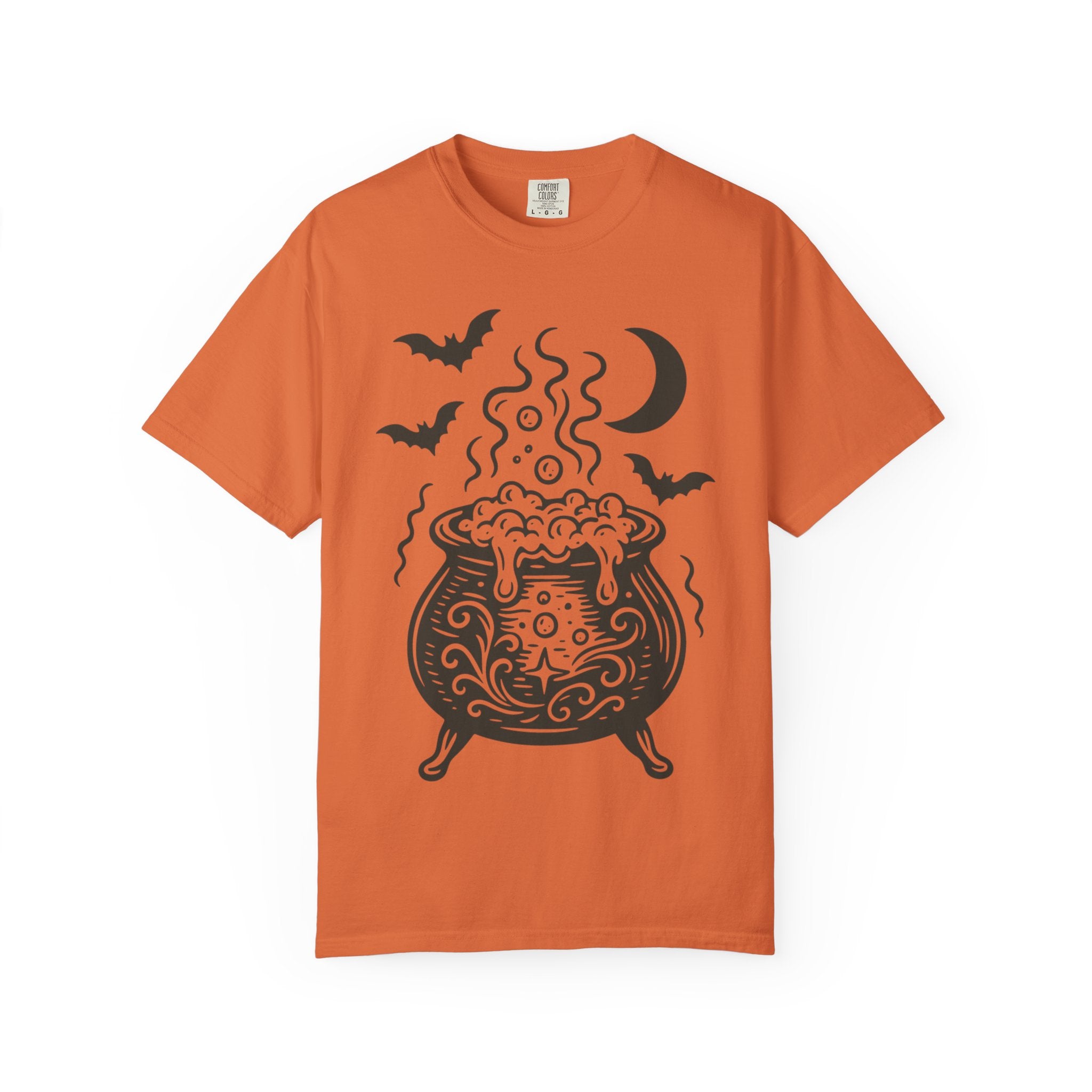 Halloween Cauldron T-shirt, Unisex Spooky Shirt, Witchy Apparel, Fall Festive Tee, Costume Party Top, Gift for Halloween Lovers
