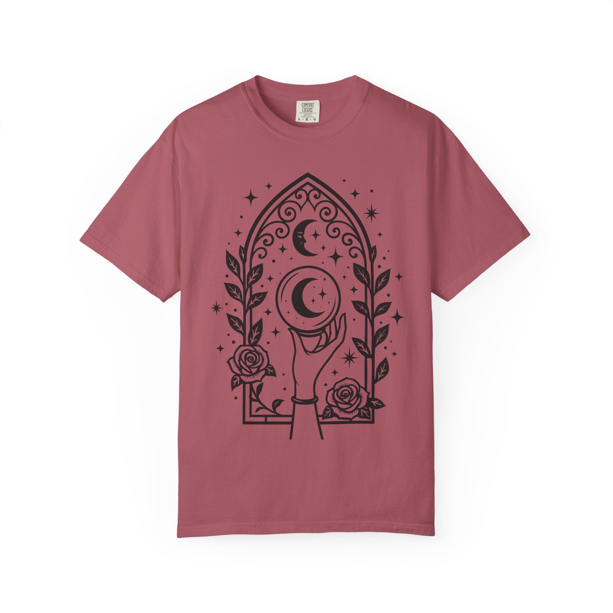 Gothic Arch Unisex T-Shirt | Celestial Graphic Tee, Gift for Astrology Lovers, Handmade Apparel for Everyday Wear, Spiritual Vibes