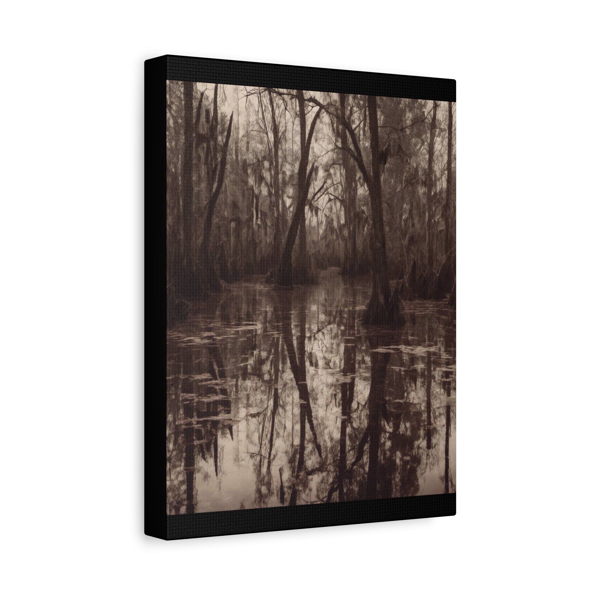 The Bayou Nature-Inspired Matte Canvas Wall Art, Rustic Home Decor, Forest Landscape Print, Nature Photography, Gift for Nature Lovers
