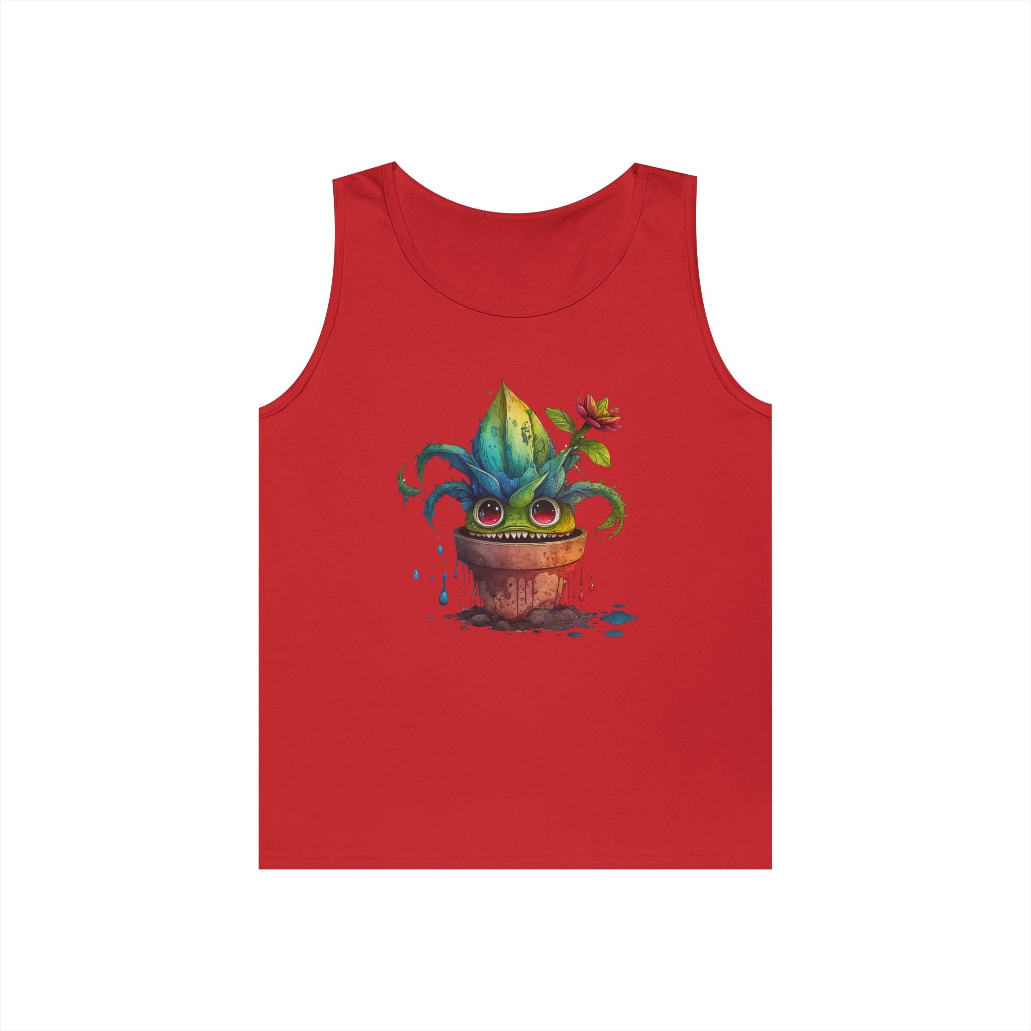 Creepy Garden Plant Tank Top – Fun Unisex Tee for Plant Lovers, Gardening Gift, Summer Wear, Eco-Friendly Fashion