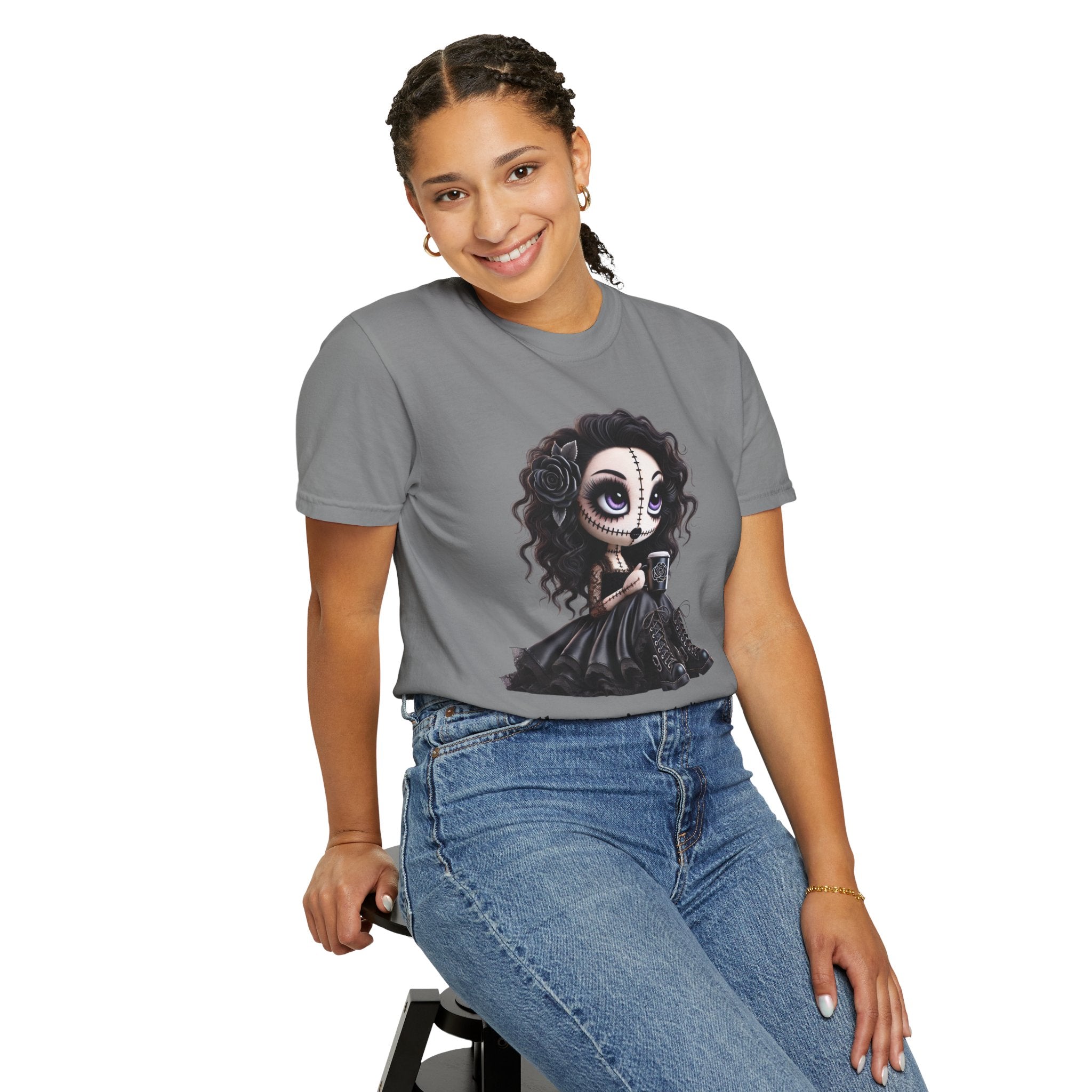 Creepy Doll Unisex Garment-Dyed T-shirt