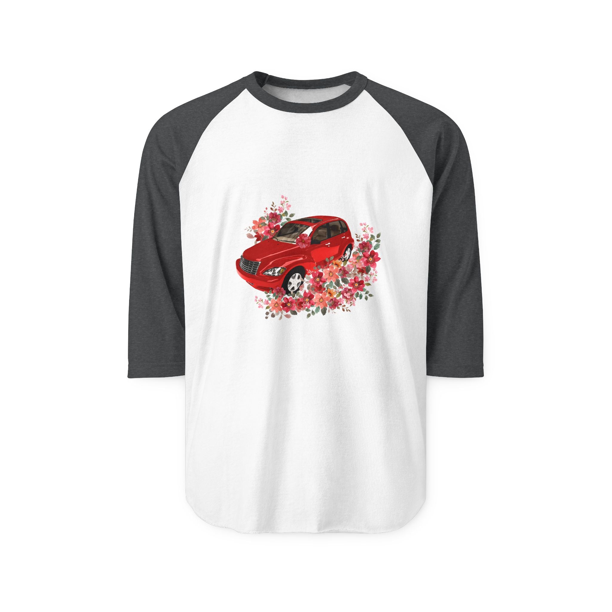 PT Cruiser Unisex Raglan Shirt, Vintage Auto Tee, Spring Apparel, Gift for Car Lovers, Casual Fashion, Weekend Wear