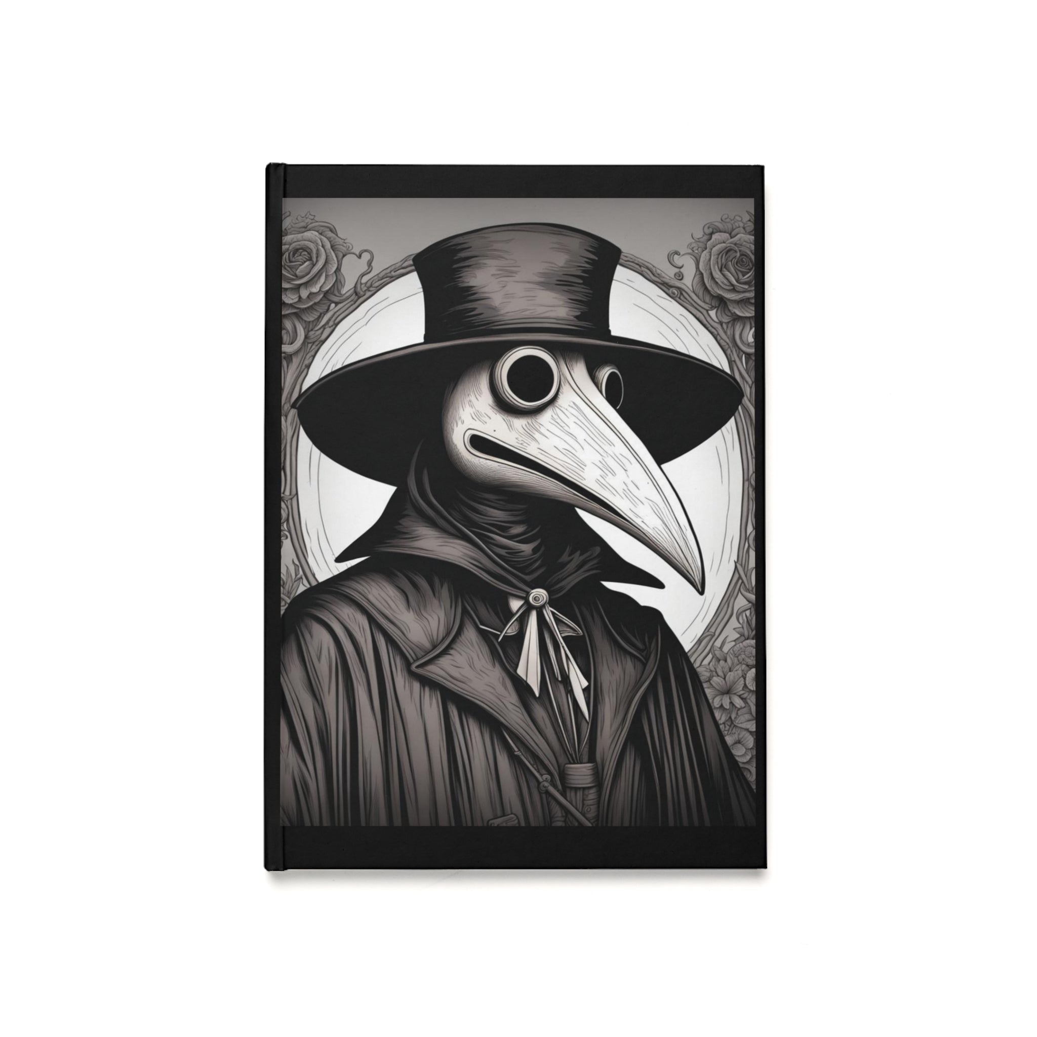 Gothic Plague Doctor Hardcover Journal, A5 Writing Notebook, Unique Gift for Halloween, Dark Academia, Sketchbook, Diary