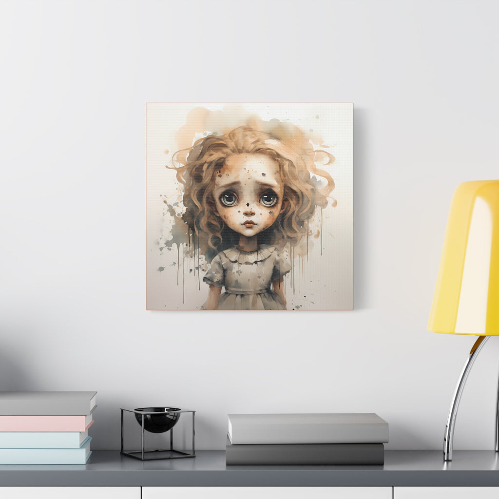 creepy Doll Canvas Art Print, Stretched Wall Decor, Surreal Girl Illustration, Unique Gift for Home, Art Lovers, Kids Room Decor, Art [...]