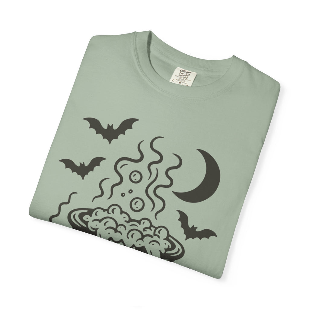 Halloween Cauldron T-shirt, Unisex Spooky Shirt, Witchy Apparel, Fall Festive Tee, Costume Party Top, Gift for Halloween Lovers