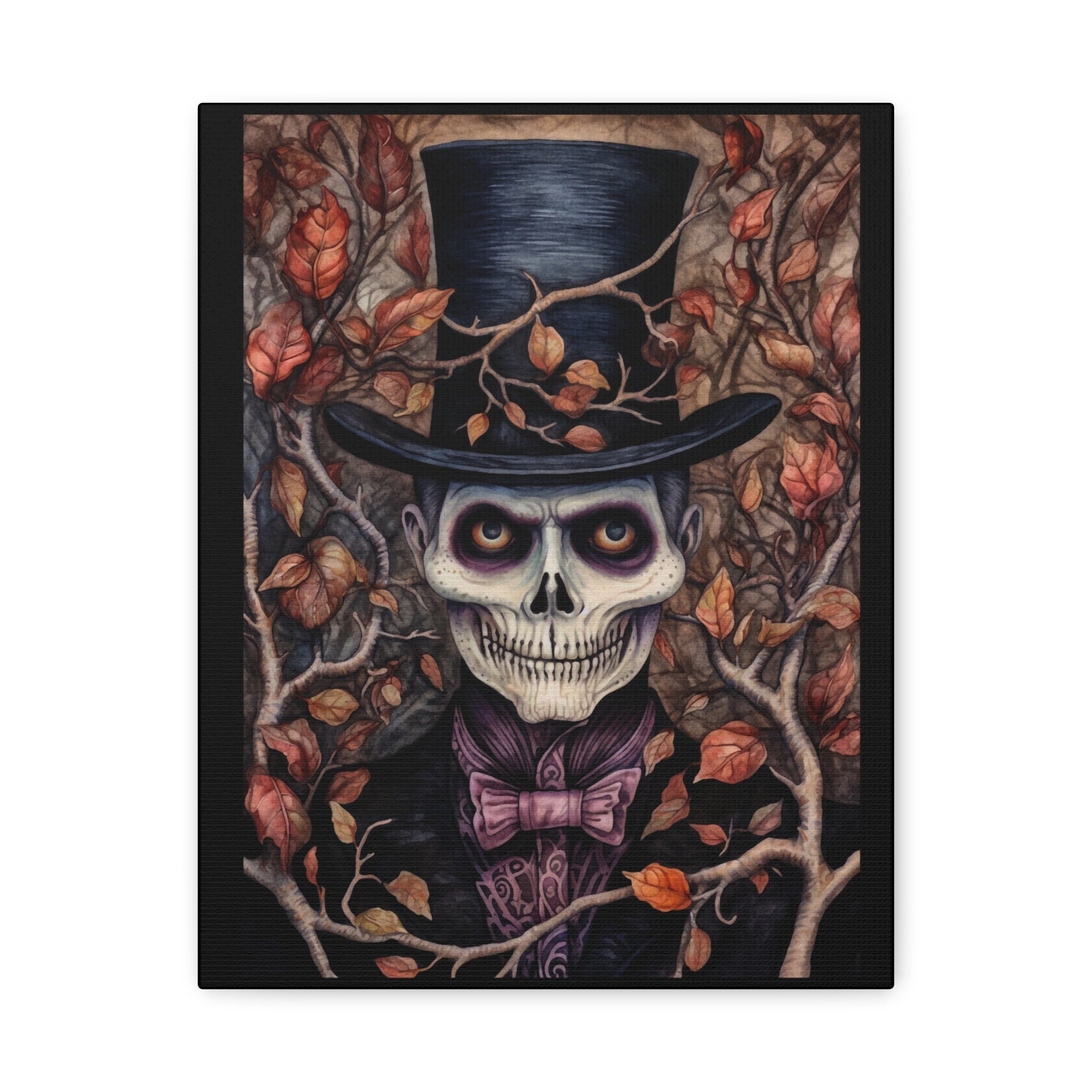 Top Hat Gothic Wall Art, Halloween Decor, Spooky Home Accents, Dark Academia, Day of the Dead, Unique Gift Idea