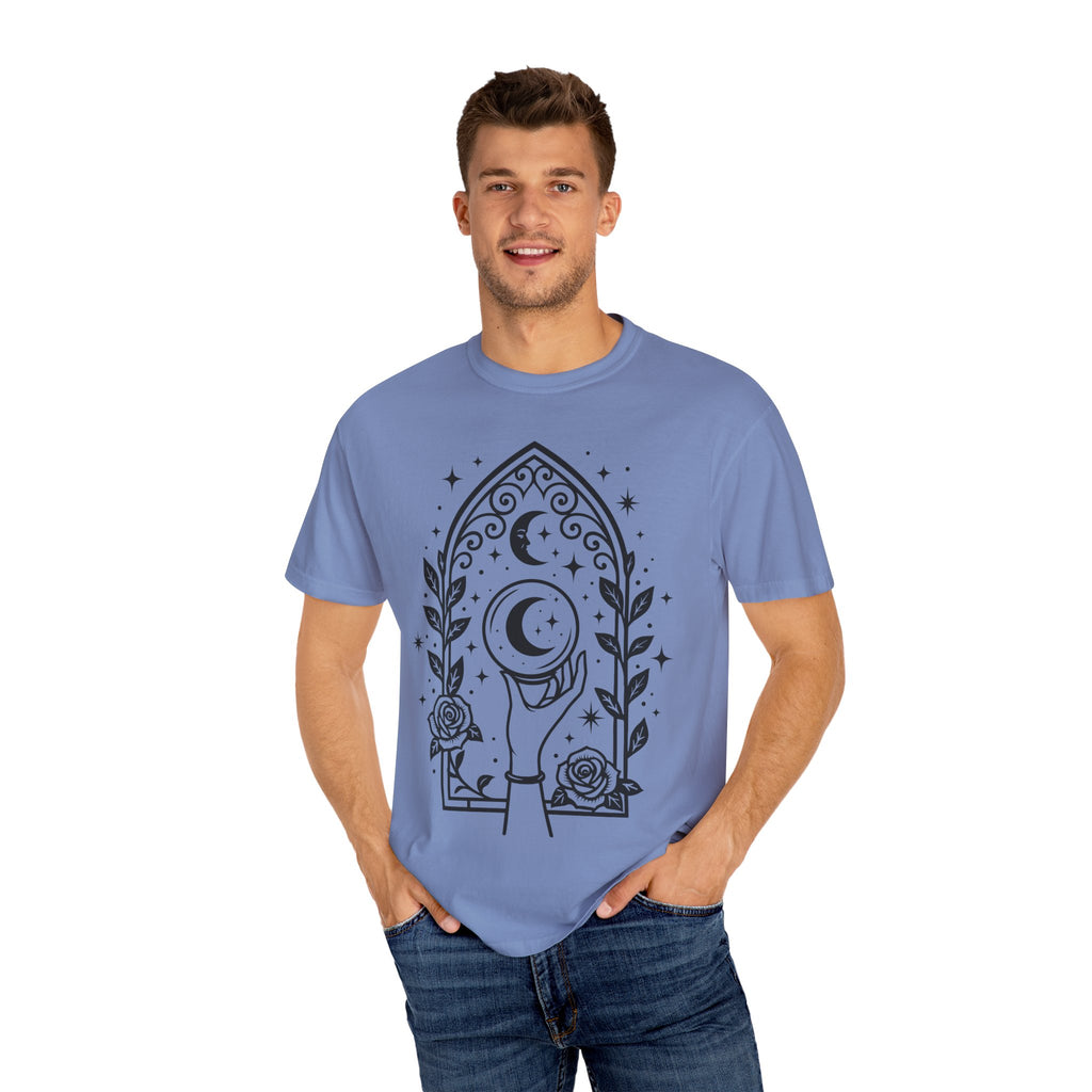 Gothic Arch Unisex T-Shirt | Celestial Graphic Tee, Gift for Astrology Lovers, Handmade Apparel for Everyday Wear, Spiritual Vibes