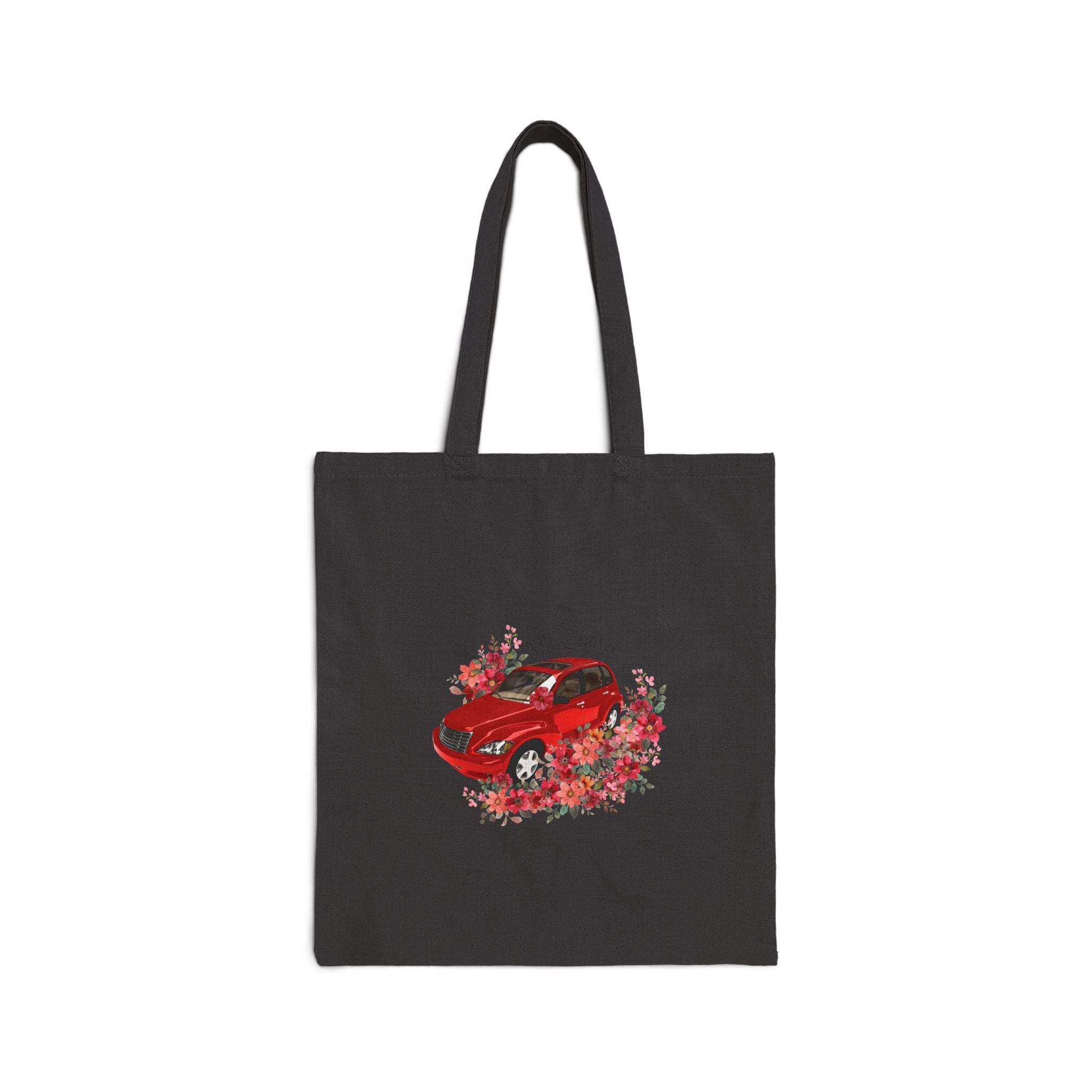 PT Cruiser Cotton Canvas Tote Bag, Eco-Friendly Gift, Shopping Bag, Beach Tote, Reusable Grocery Bag, Car Lover's Accessory