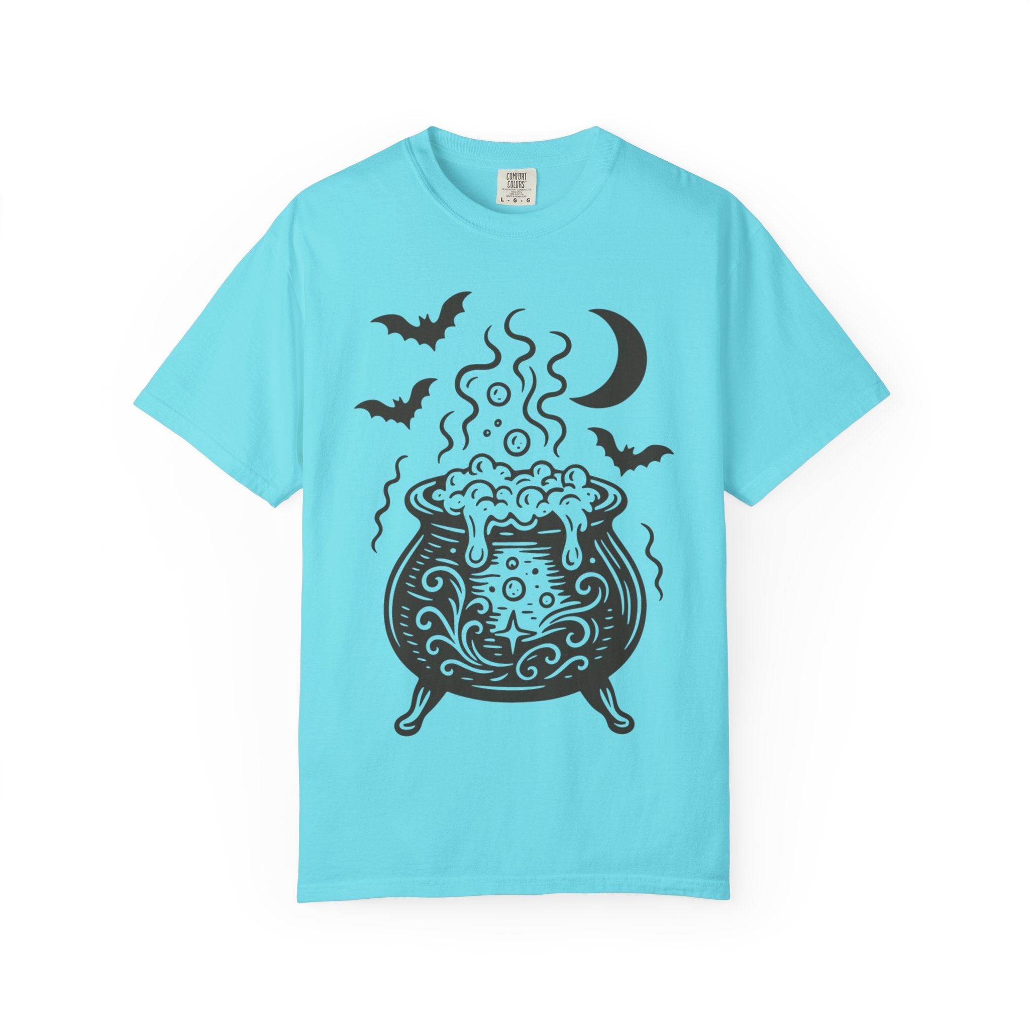 Halloween Cauldron T-shirt, Unisex Spooky Shirt, Witchy Apparel, Fall Festive Tee, Costume Party Top, Gift for Halloween Lovers
