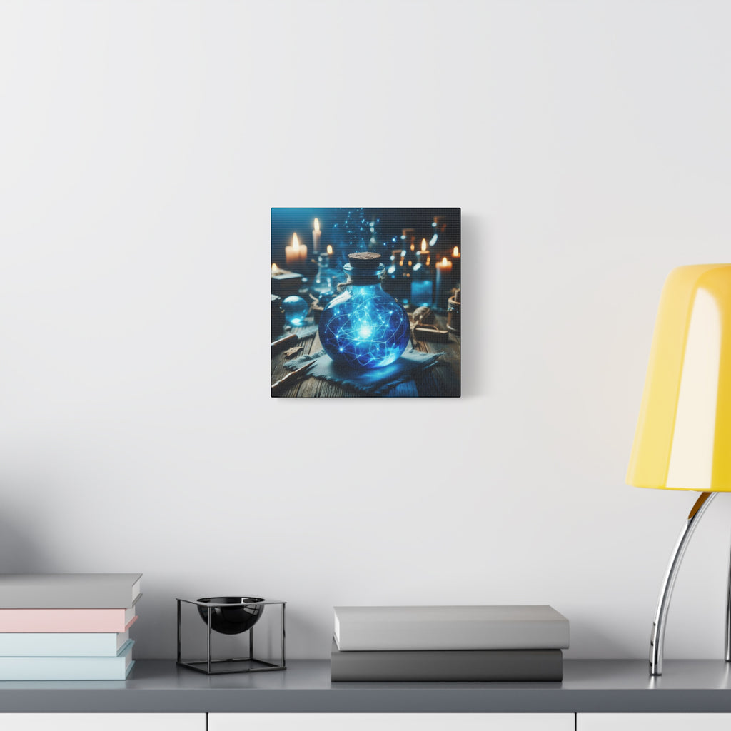 Magical Potion Canvas Art, Fantasy Wall Decor, Enchanted Gift, Mystic Home Decor, Celestial Art Print, Witchy Aesthetic