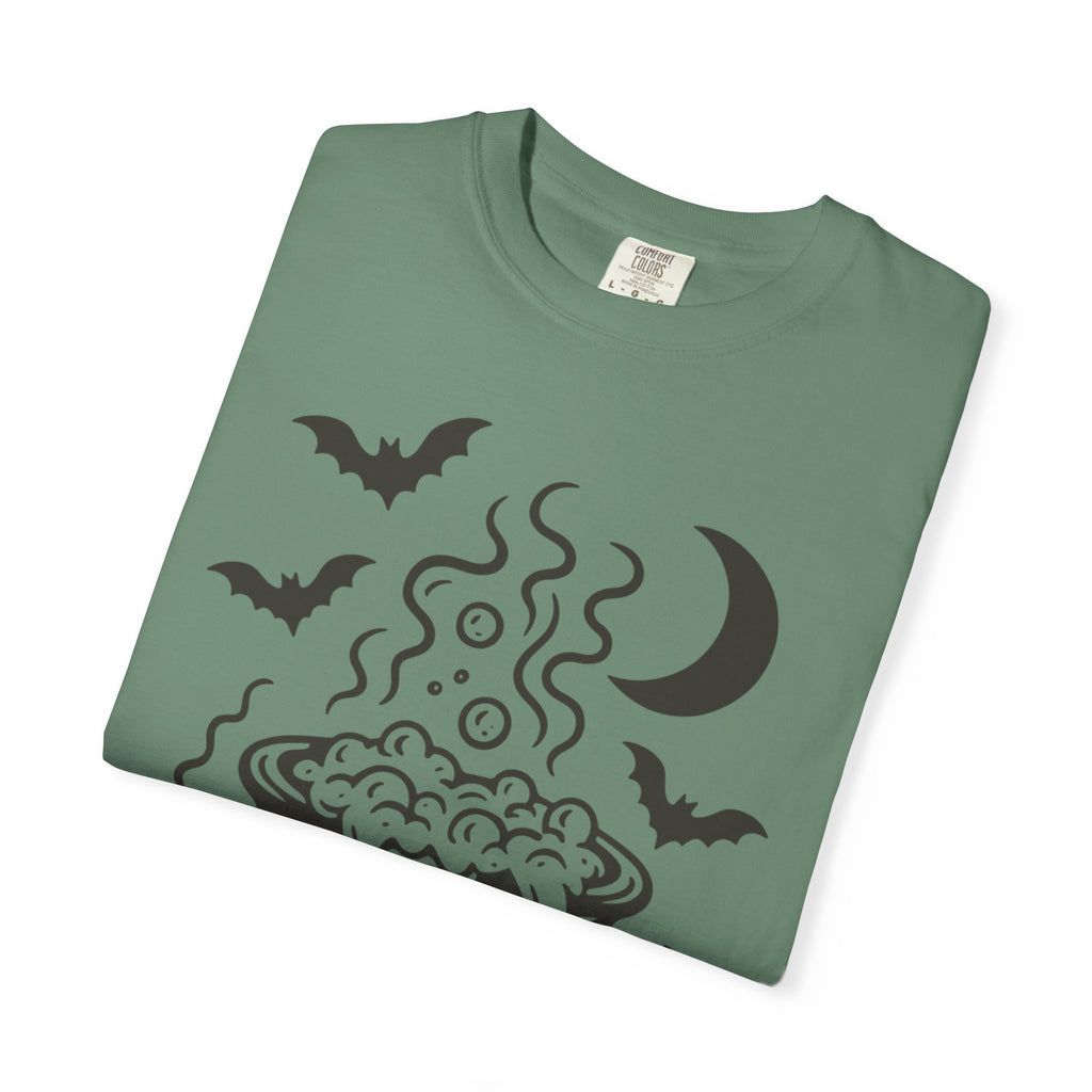 Halloween Cauldron T-shirt, Unisex Spooky Shirt, Witchy Apparel, Fall Festive Tee, Costume Party Top, Gift for Halloween Lovers
