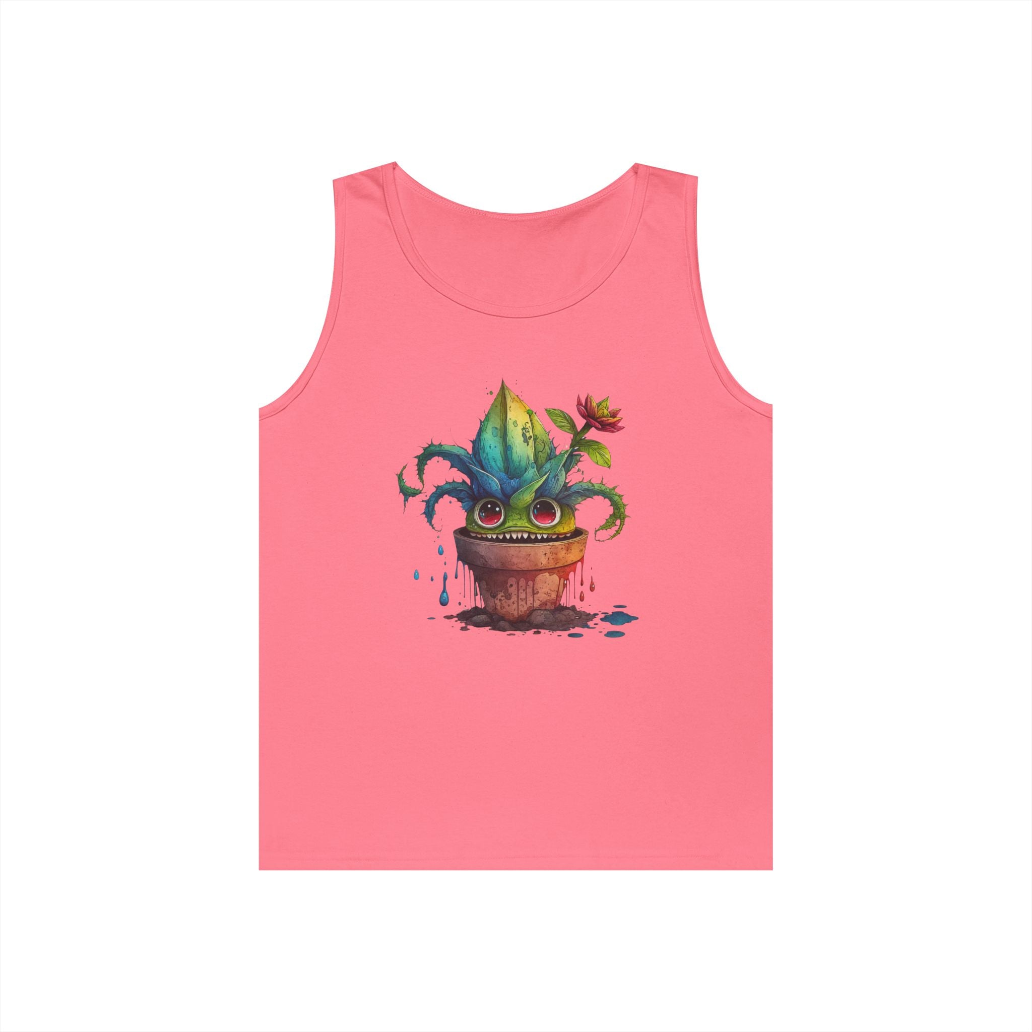 Creepy Garden Plant Tank Top – Fun Unisex Tee for Plant Lovers, Gardening Gift, Summer Wear, Eco-Friendly Fashion