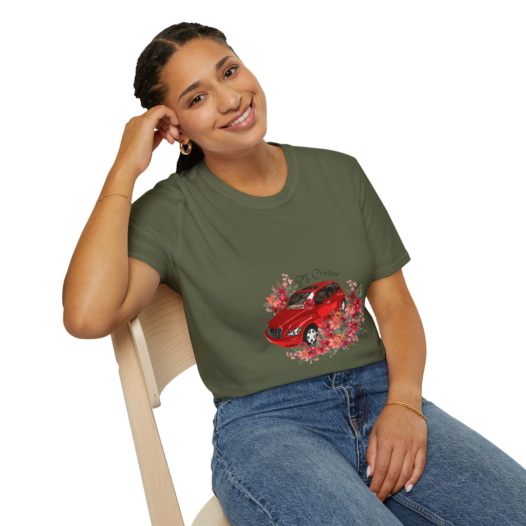 PT Cruiser Lover T-Shirt - Cute Vehicle Tee, Gift for Car Enthusiasts, Nature-Inspired Apparel, Perfect for Birthdays and Everyday Wear
