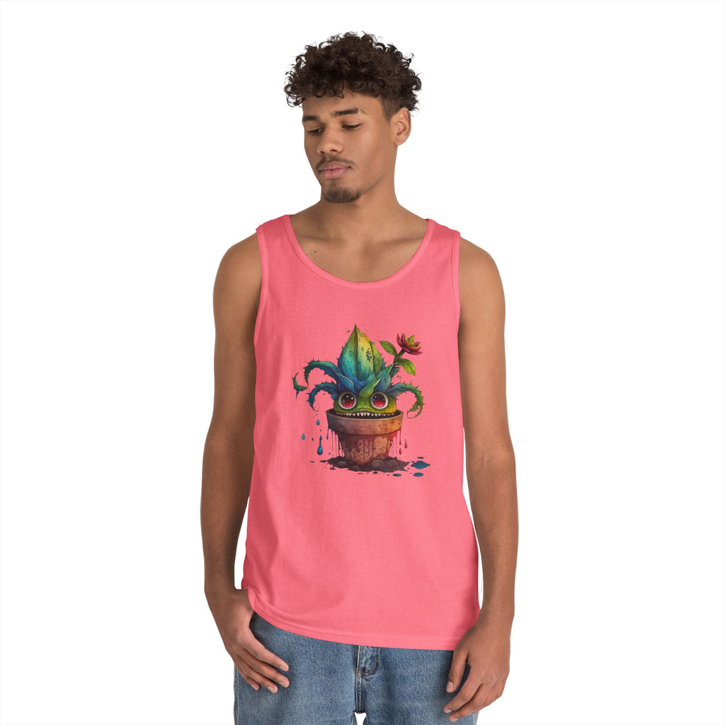Creepy Garden Plant Tank Top – Fun Unisex Tee for Plant Lovers, Gardening Gift, Summer Wear, Eco-Friendly Fashion