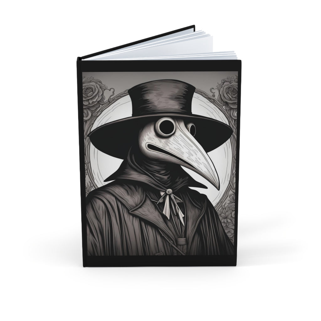 Gothic Plague Doctor Hardcover Journal, A5 Writing Notebook, Unique Gift for Halloween, Dark Academia, Sketchbook, Diary