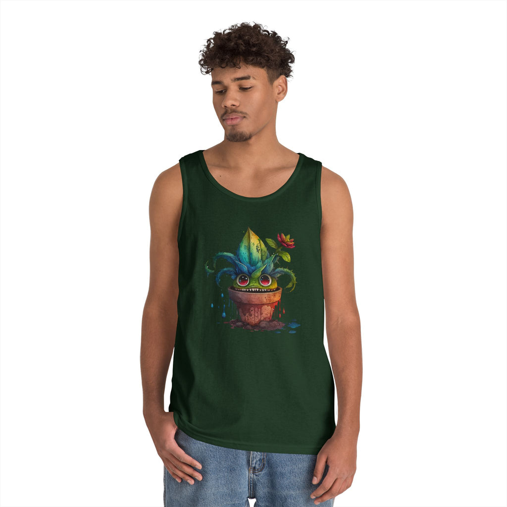 Creepy Garden Plant Tank Top – Fun Unisex Tee for Plant Lovers, Gardening Gift, Summer Wear, Eco-Friendly Fashion