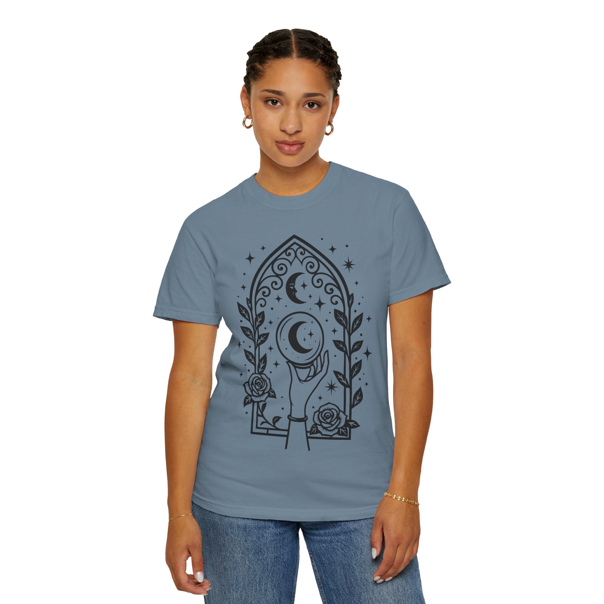 Gothic Arch Unisex T-Shirt | Celestial Graphic Tee, Gift for Astrology Lovers, Handmade Apparel for Everyday Wear, Spiritual Vibes