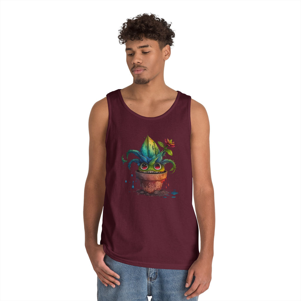 Creepy Garden Plant Tank Top – Fun Unisex Tee for Plant Lovers, Gardening Gift, Summer Wear, Eco-Friendly Fashion