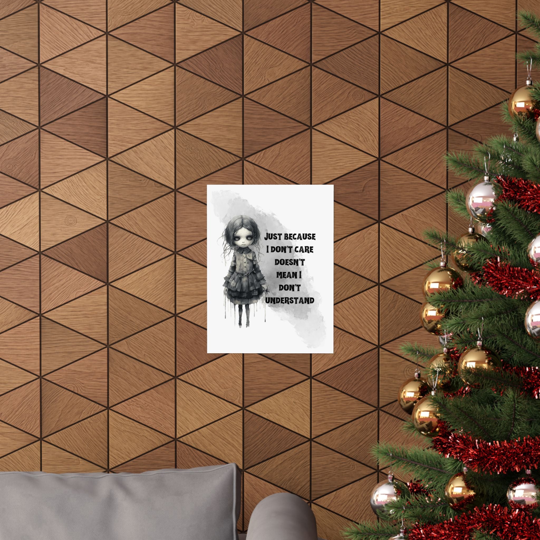 Creepy Doll Wall Art Print - Emotional Matte Vertical Posters, Home Decor, Unique Gifts, Room Aesthetics, Inspirational Art