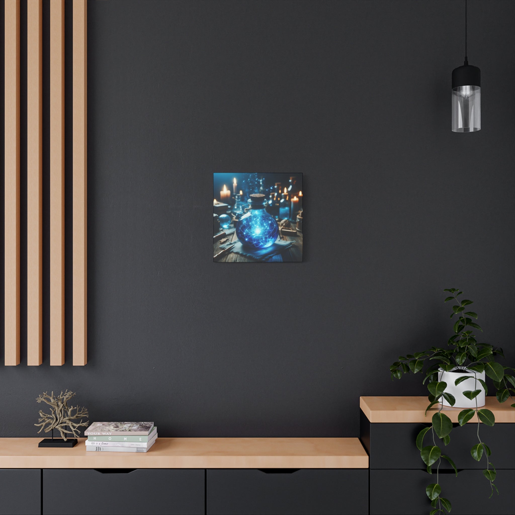 Magical Potion Canvas Art, Fantasy Wall Decor, Enchanted Gift, Mystic Home Decor, Celestial Art Print, Witchy Aesthetic