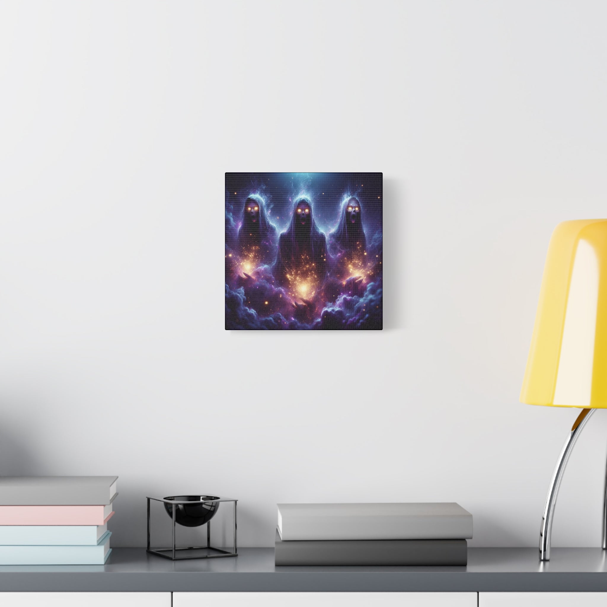 The Watchers  Canvas Print, Ethereal Wall Decor, Spiritual Home Art, Fantasy Canvas, Unique Gift Idea, Halloween Decor, Mystic Artwork