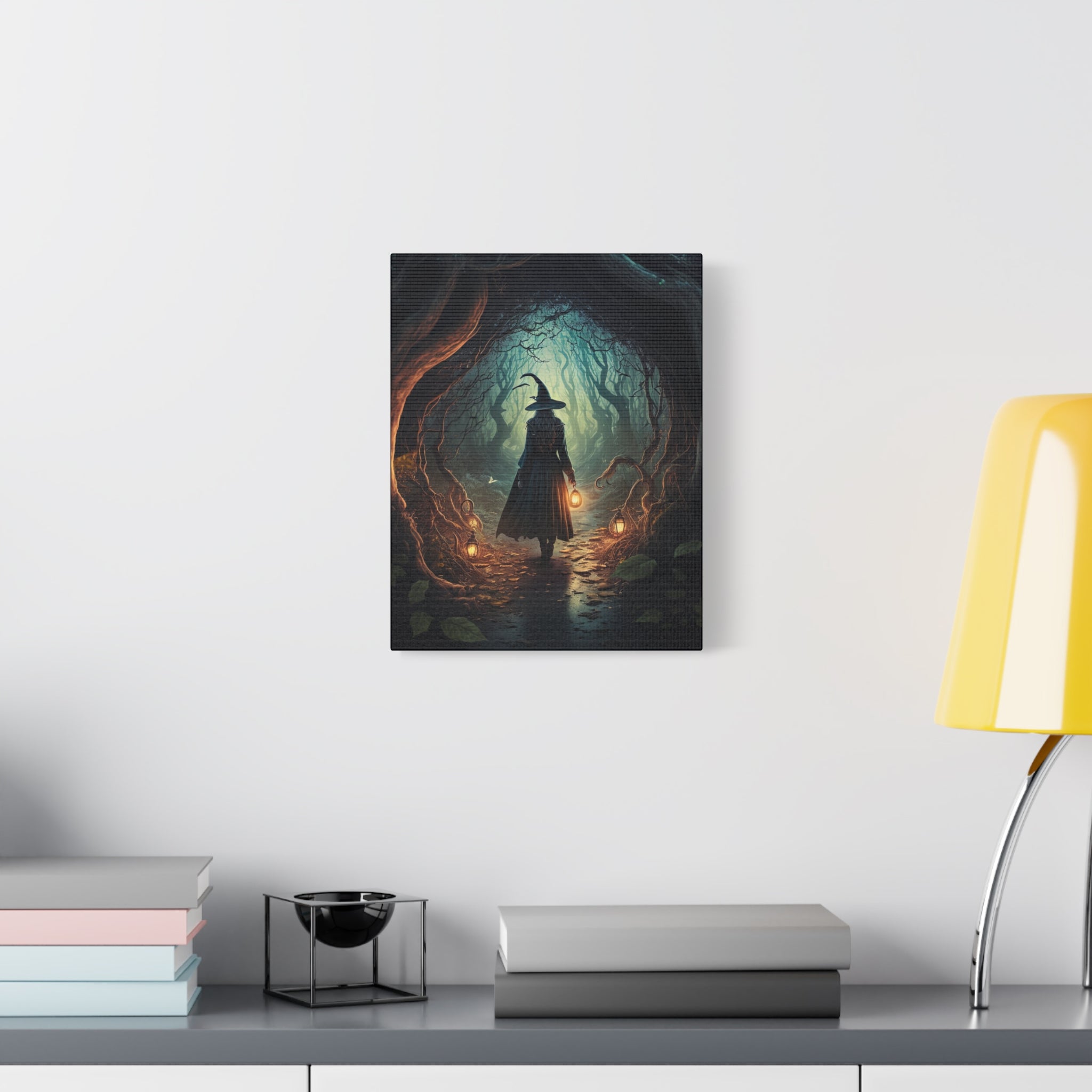 The Holler Canvas Art Print, Wall Decor, Halloween Home Decoration, Witchy Decor, Bohemian Wall Art, Unique Gift for Witches