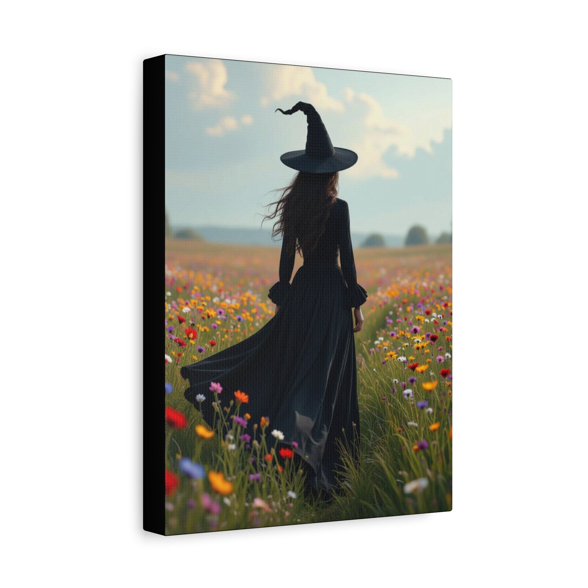 The Vale Canvas Art Print, Home Decor, Gifts for Halloween, Witch Artwork, Boho Decor, Magical Wall Art