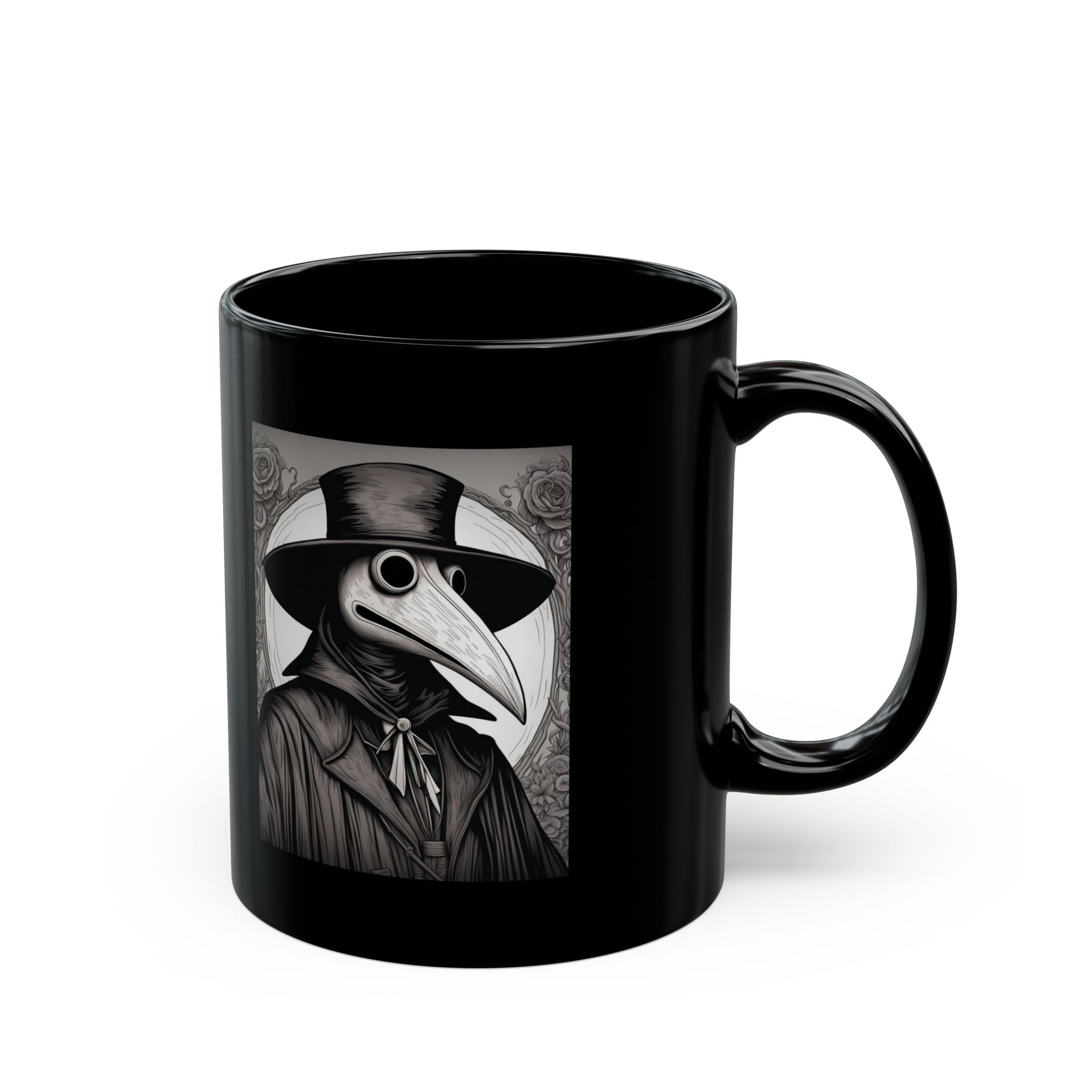 Spooky Plague Doctor Mug, Halloween Gift, Gothic Decor, Coffee Cup, Unique Tea Mug, Collectible Art Mug