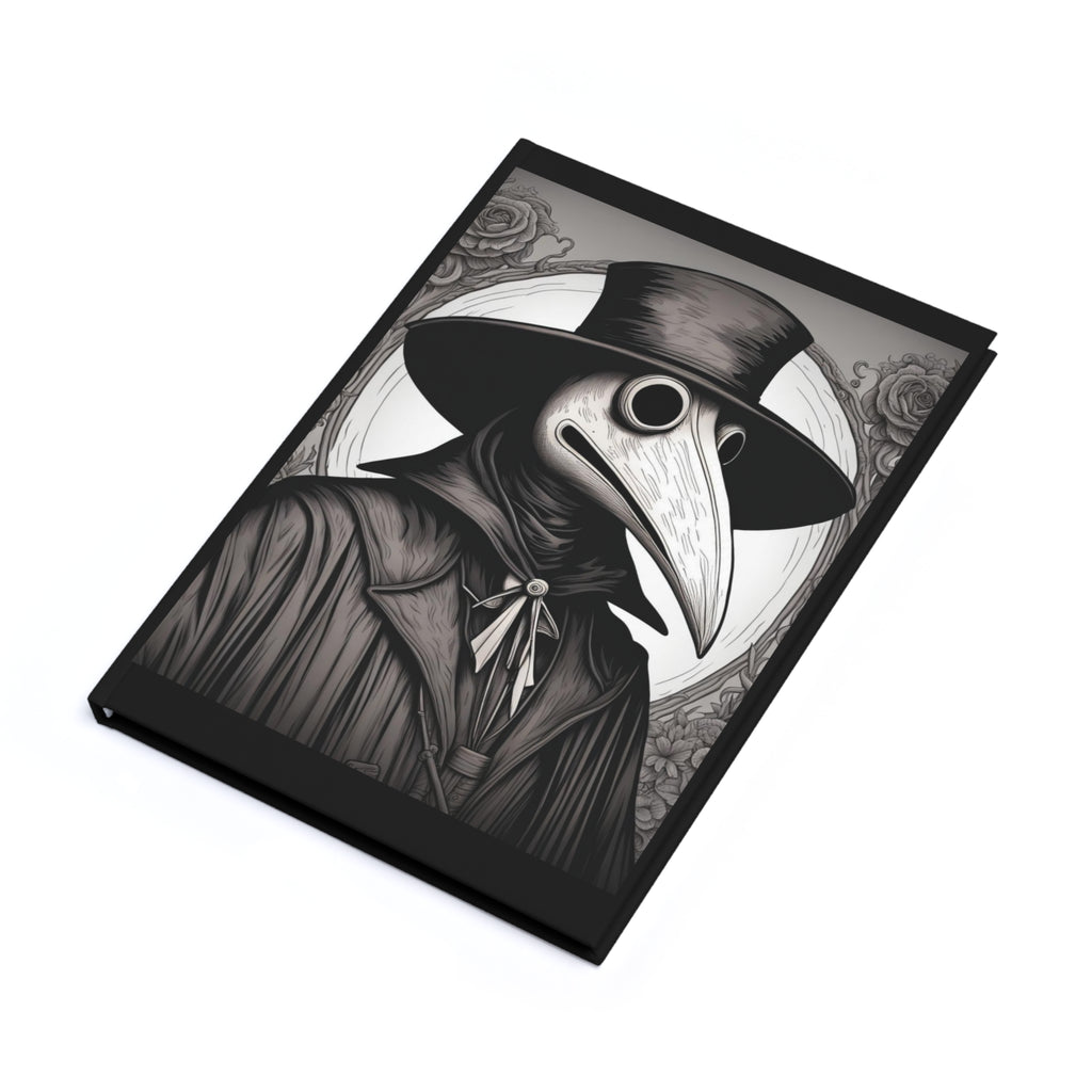 Gothic Plague Doctor Hardcover Journal, A5 Writing Notebook, Unique Gift for Halloween, Dark Academia, Sketchbook, Diary