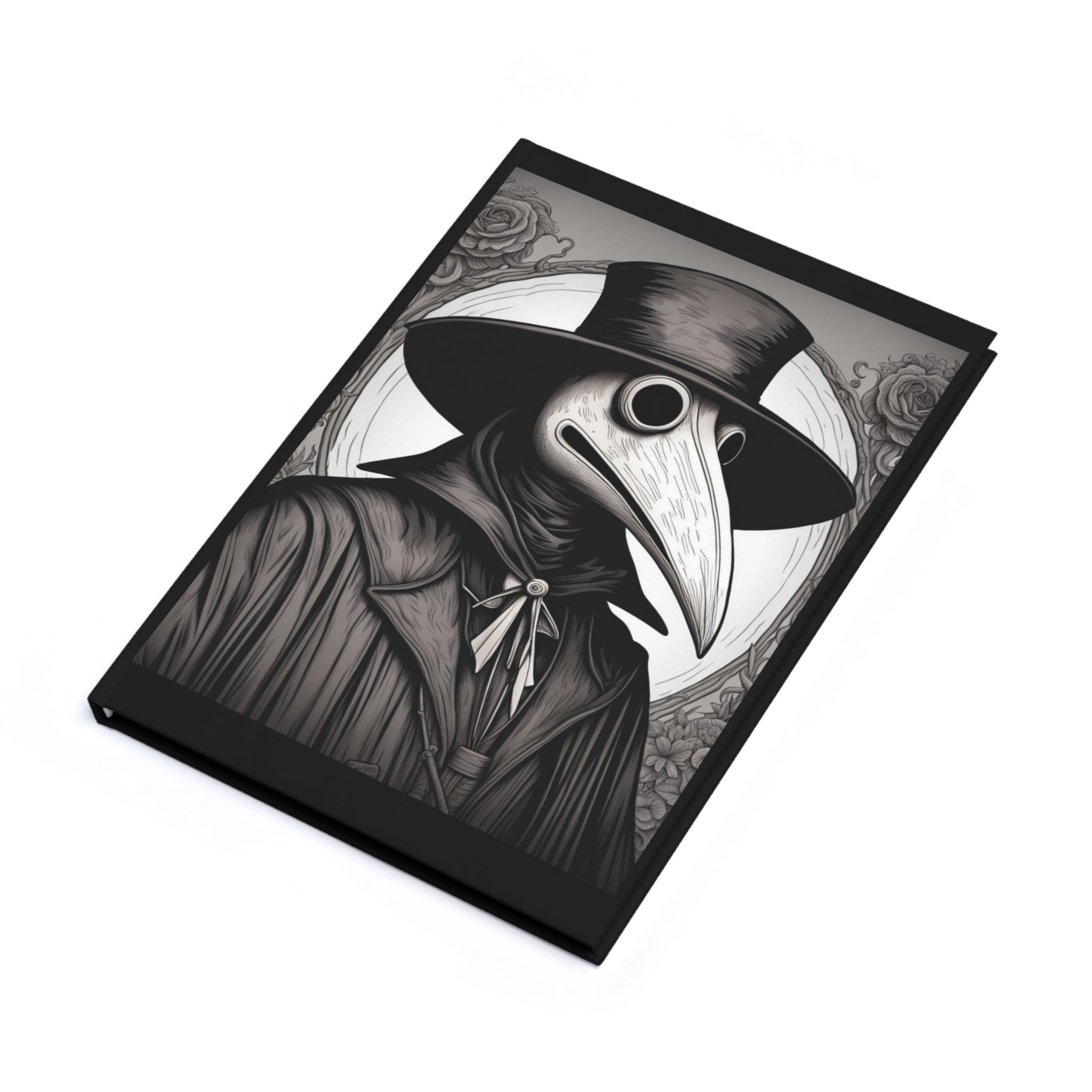 Gothic Plague Doctor Hardcover Journal, A5 Writing Notebook, Unique Gift for Halloween, Dark Academia, Sketchbook, Diary