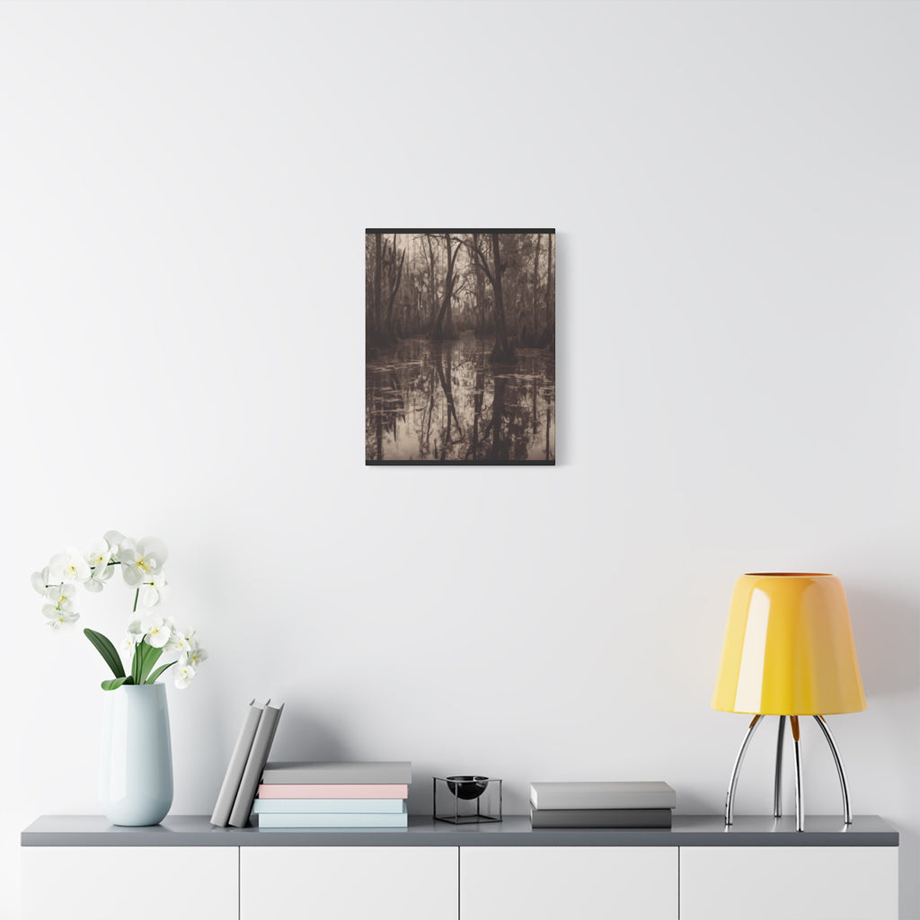 The Bayou Nature-Inspired Matte Canvas Wall Art, Rustic Home Decor, Forest Landscape Print, Nature Photography, Gift for Nature Lovers