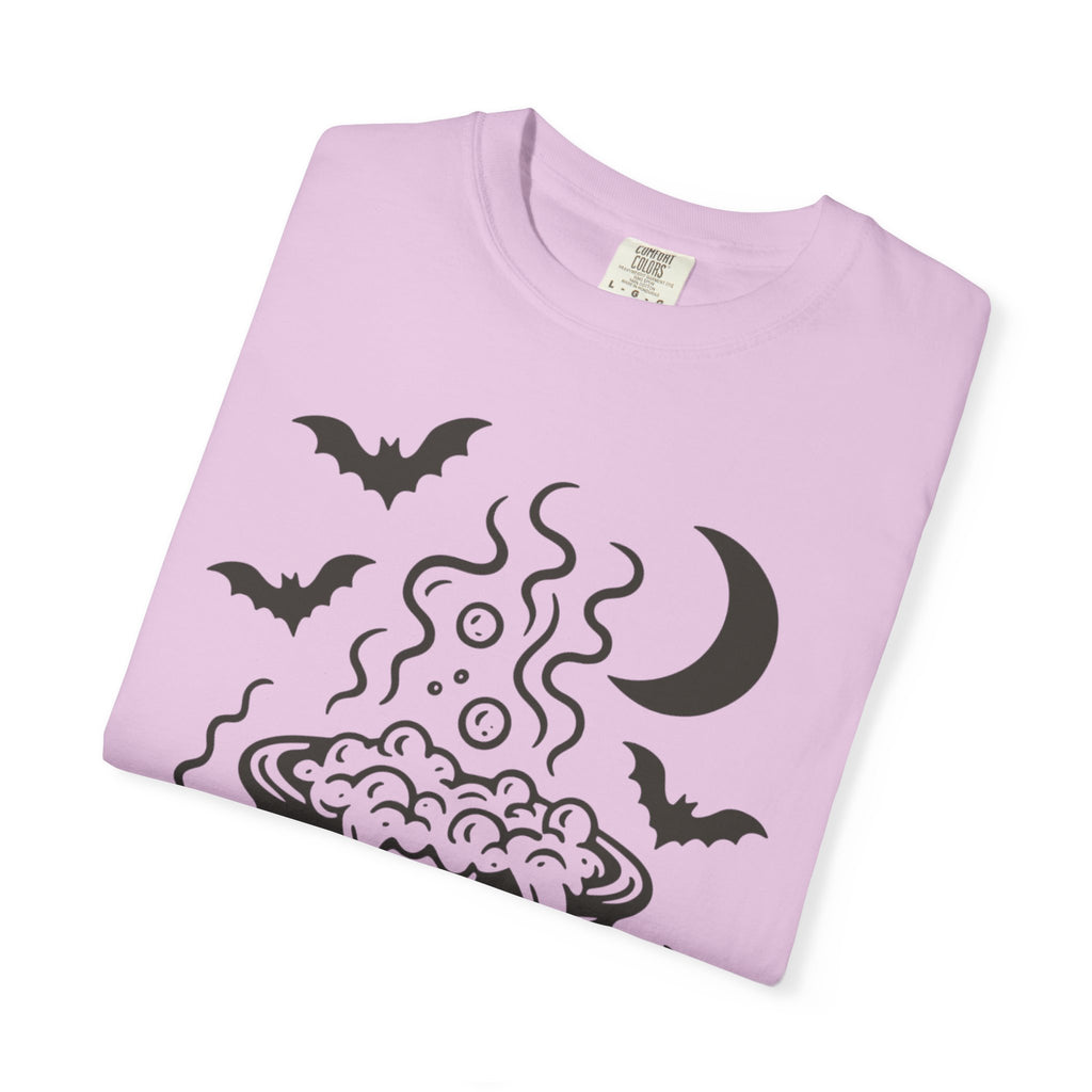 Halloween Cauldron T-shirt, Unisex Spooky Shirt, Witchy Apparel, Fall Festive Tee, Costume Party Top, Gift for Halloween Lovers