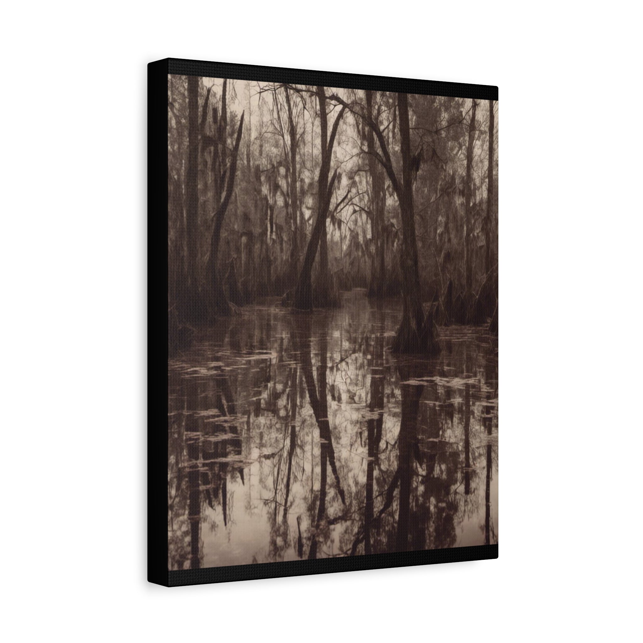 The Bayou Nature-Inspired Matte Canvas Wall Art, Rustic Home Decor, Forest Landscape Print, Nature Photography, Gift for Nature Lovers
