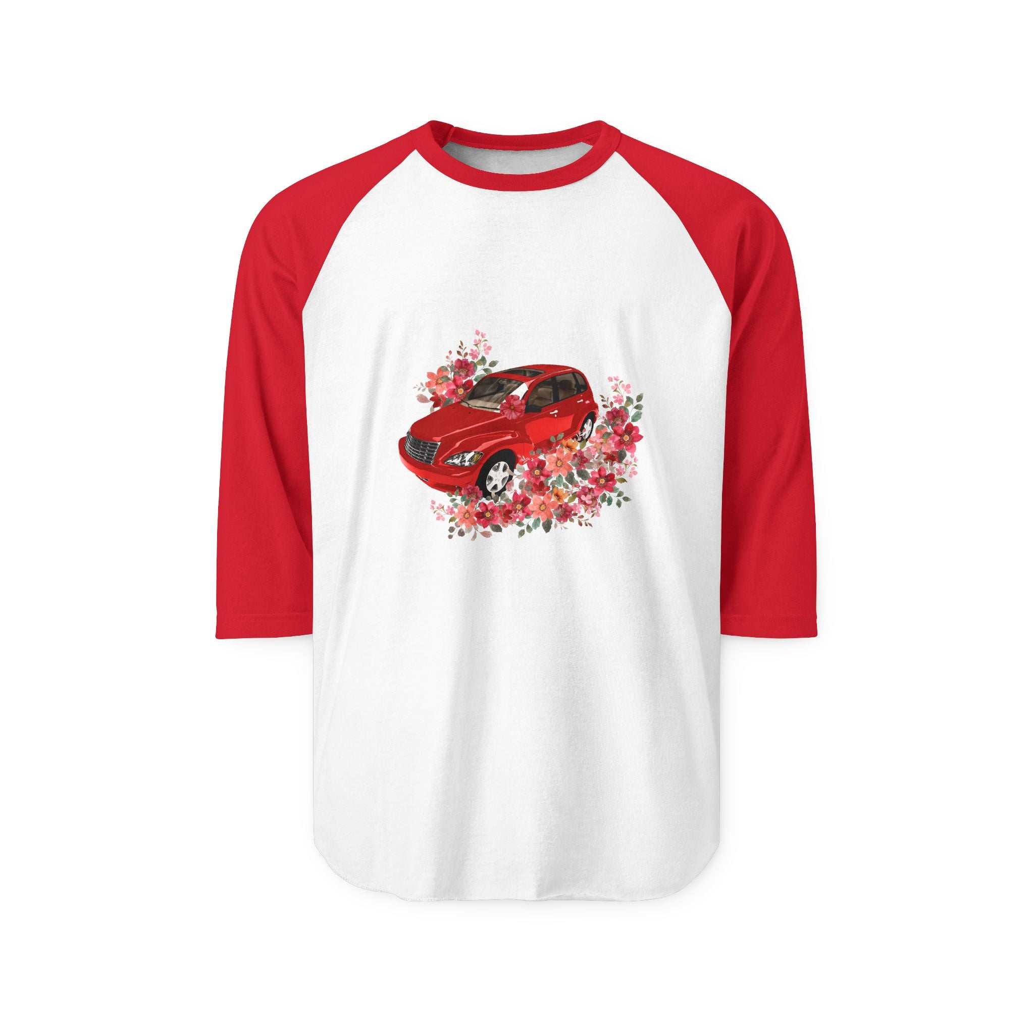 PT Cruiser Unisex Raglan Shirt, Vintage Auto Tee, Spring Apparel, Gift for Car Lovers, Casual Fashion, Weekend Wear