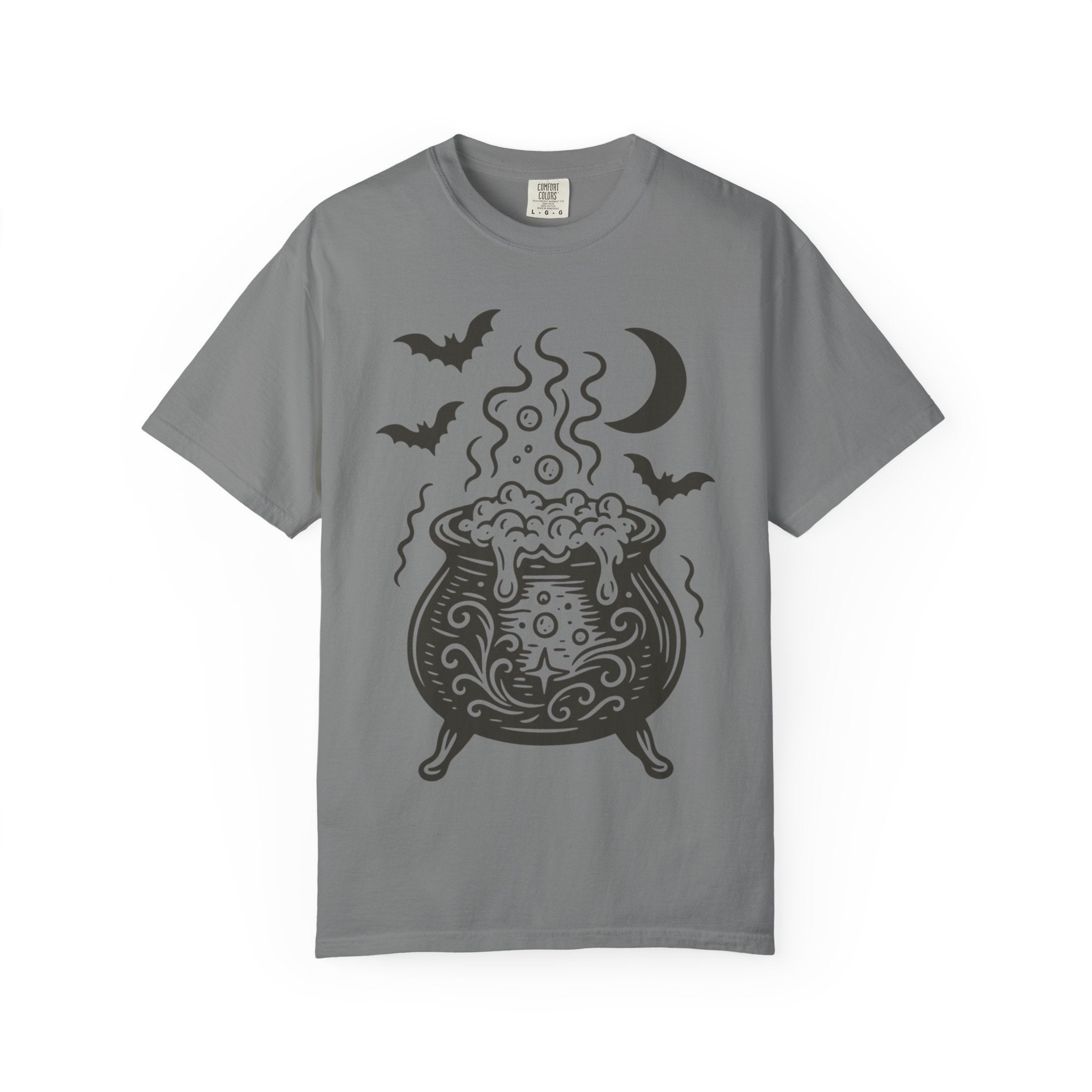 Halloween Cauldron T-shirt, Unisex Spooky Shirt, Witchy Apparel, Fall Festive Tee, Costume Party Top, Gift for Halloween Lovers