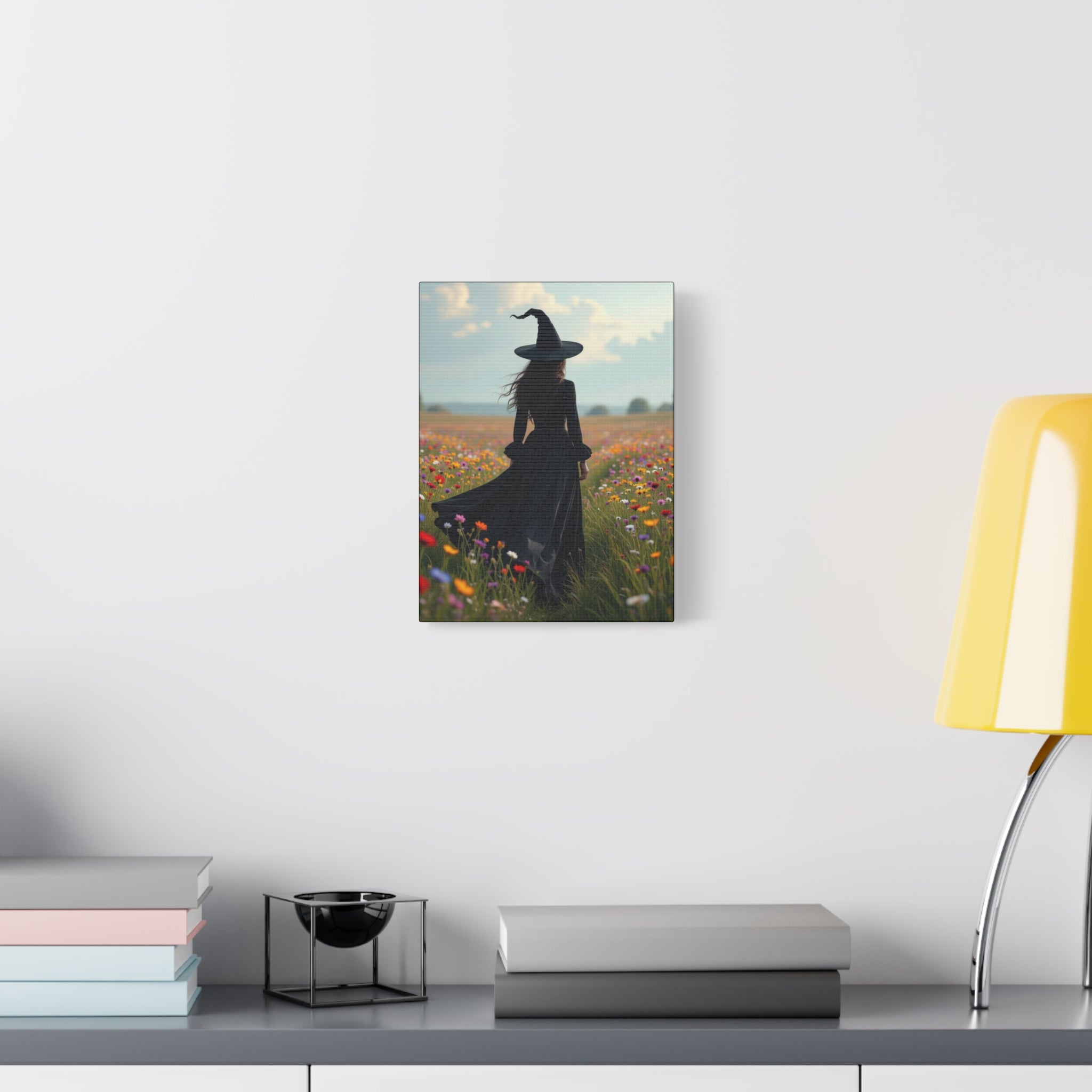 The Vale Canvas Art Print, Home Decor, Gifts for Halloween, Witch Artwork, Boho Decor, Magical Wall Art