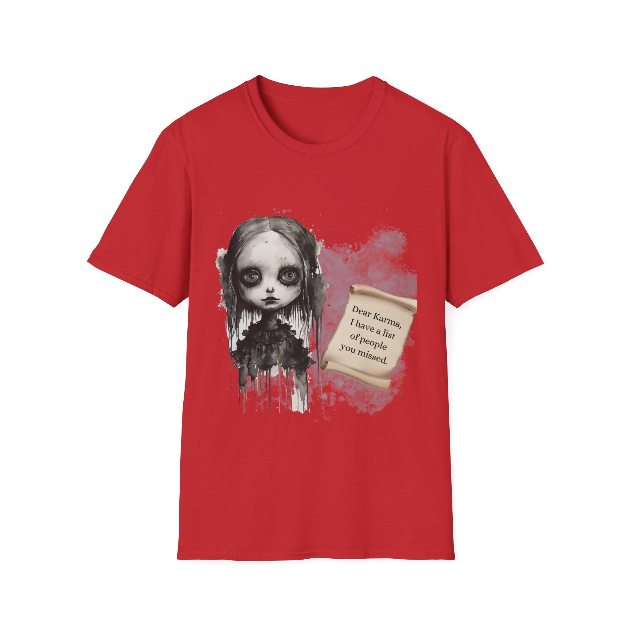 creepy Doll T-Shirt, Unisex Tee for Spooky Season, Halloween Costume, Gift for Horror Lovers, Casual Wear, Vintage Style